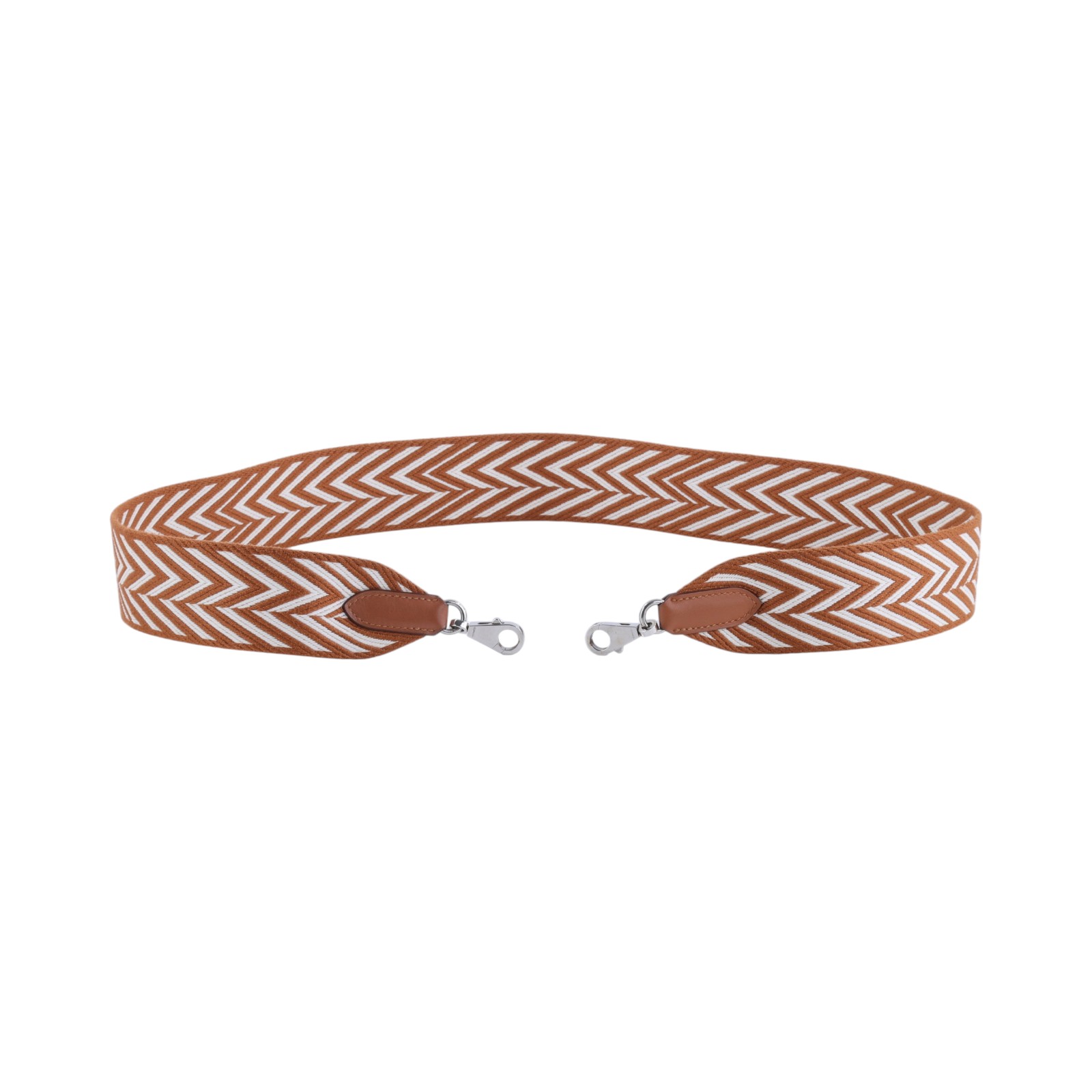 愛馬仕 Hermes Sangle zigzag 肩帶 背帶 50mm  DSA010XX D刻 棕Sangle zigzag背帶 防塵袋