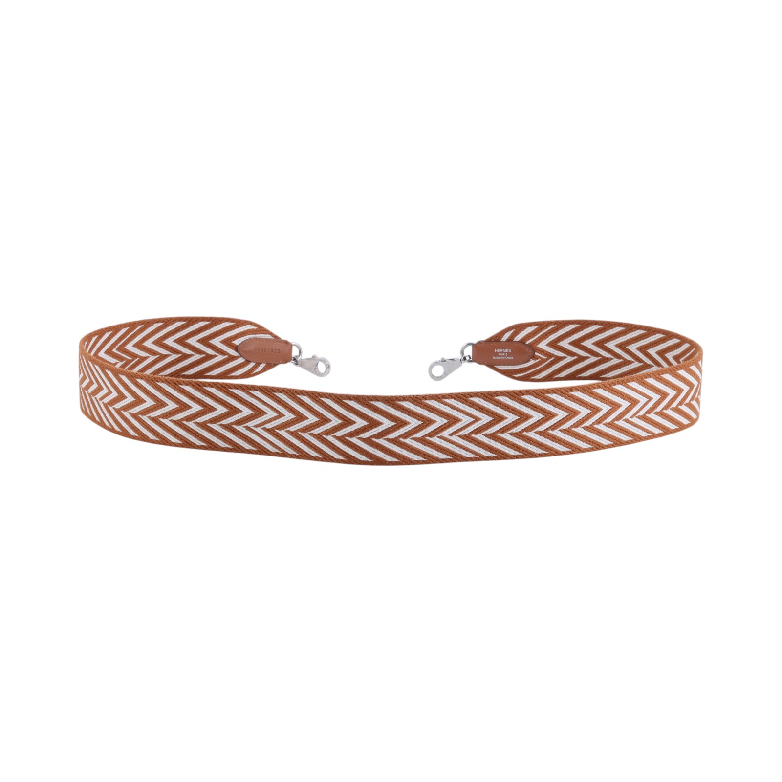 愛馬仕 Hermes Sangle zigzag 肩帶 背帶 50mm  DSA010XX D刻 棕Sangle zigzag背帶 防塵袋