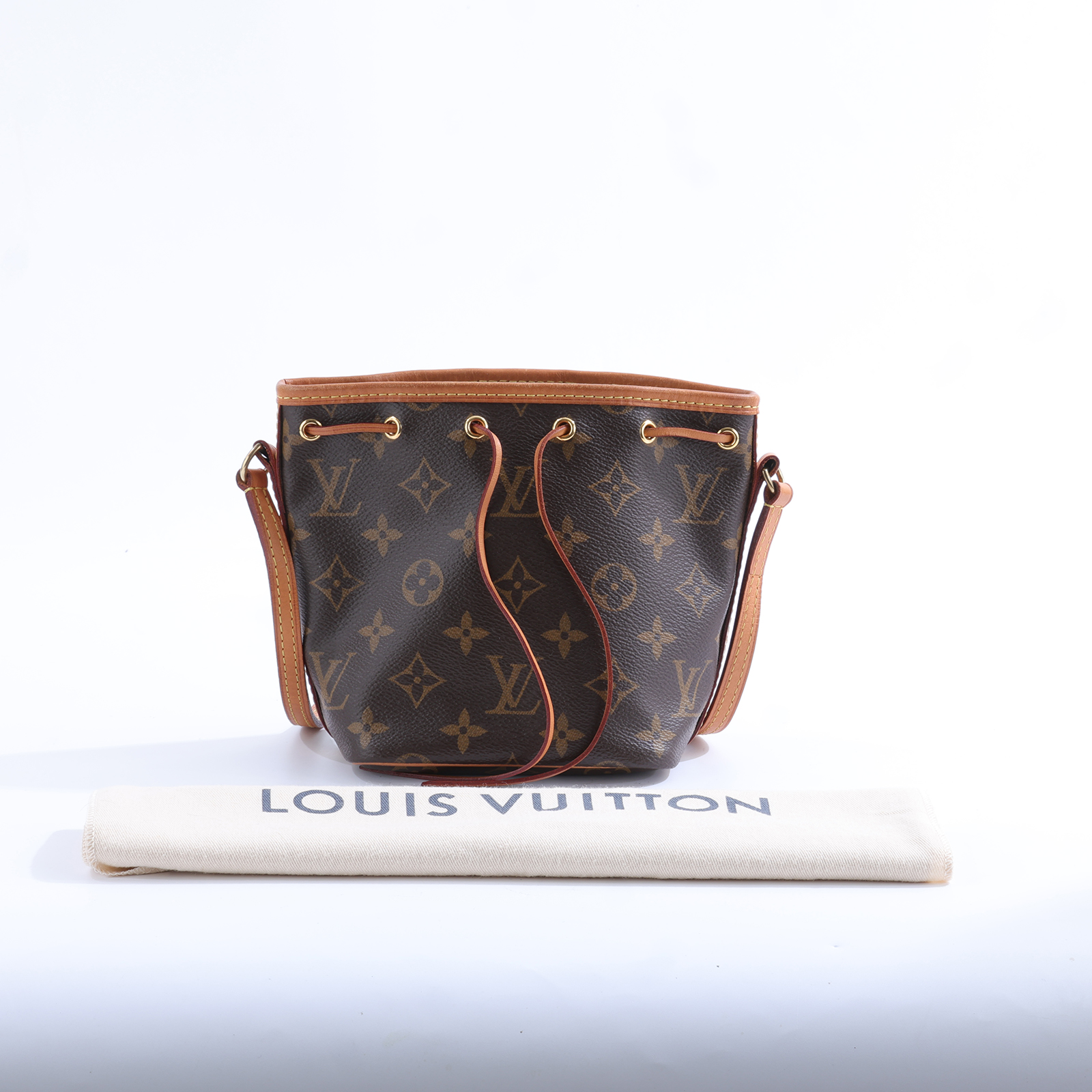 路易威登 LOUIS VUITTON Nano Noé 舊款 束口水桶包 M41346 原花NANO NOE舊版 防塵袋