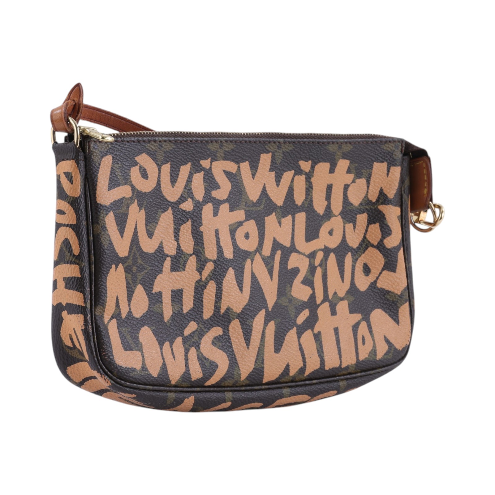 路易威登 LOUIS VUITTON Monogram Graffiti Pochette Accessoires 麻將包 M92193  無附屬品