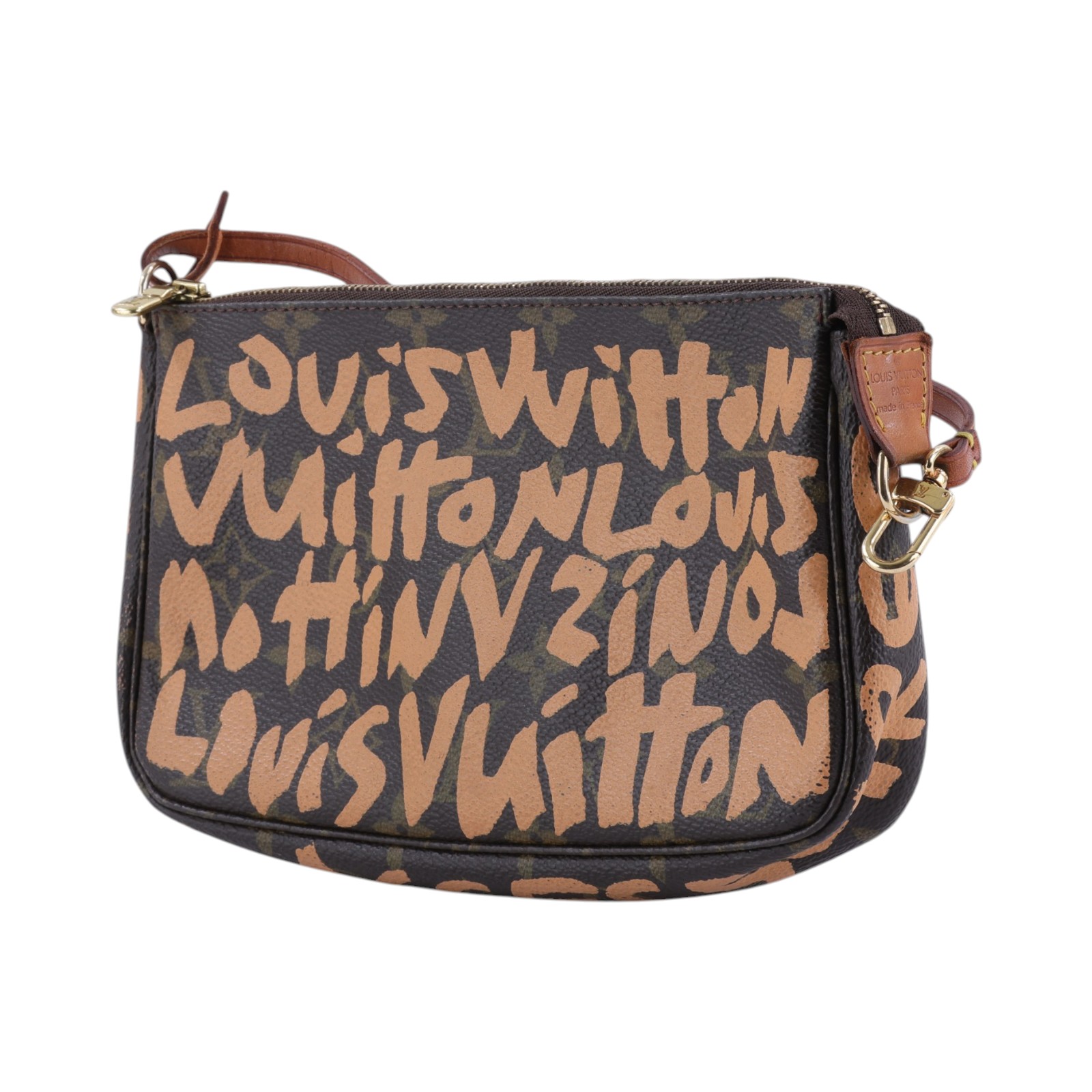 路易威登 LOUIS VUITTON Monogram Graffiti Pochette Accessoires 麻將包 M92193  無附屬品
