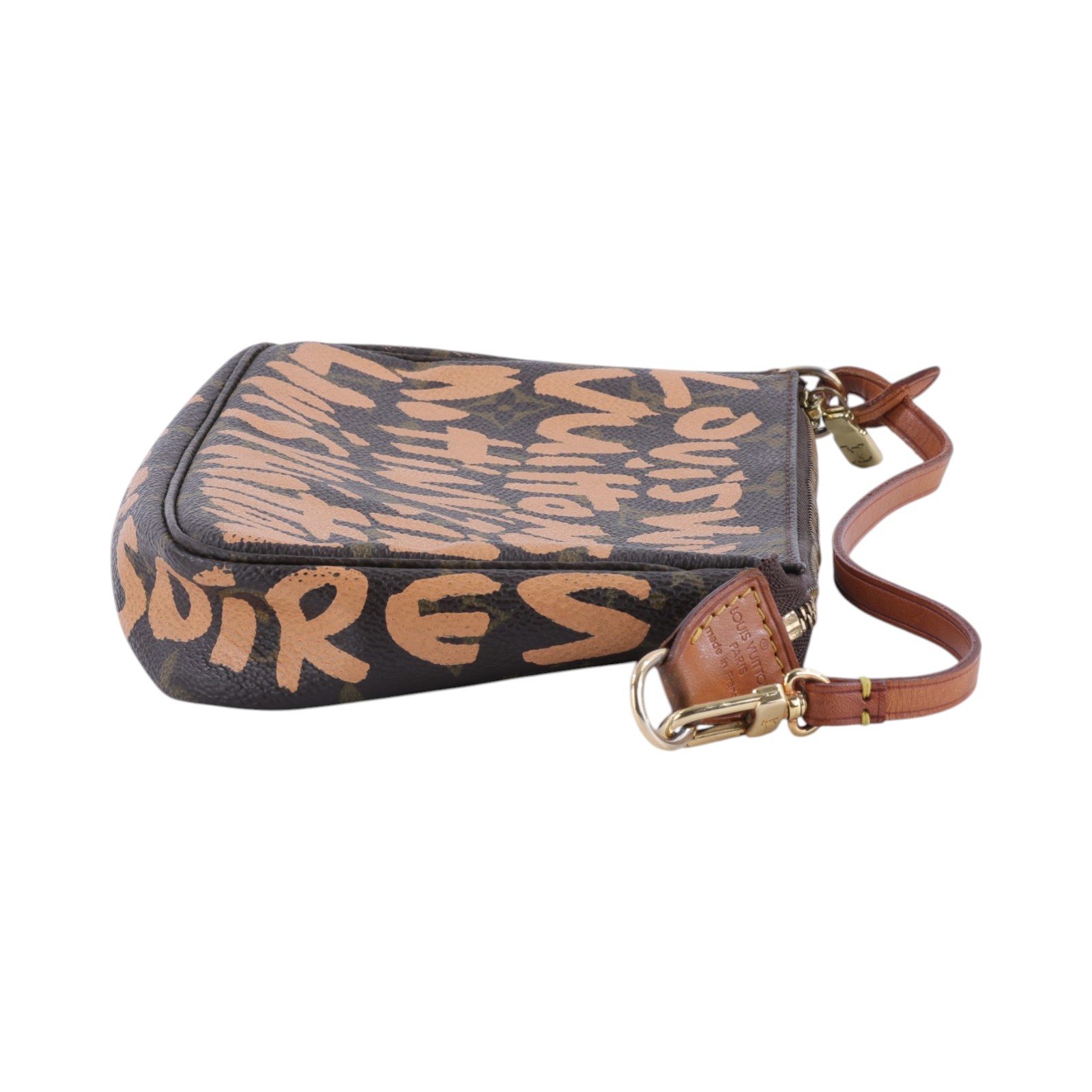 路易威登 LOUIS VUITTON Monogram Graffiti Pochette Accessoires 麻將包 M92193  無附屬品