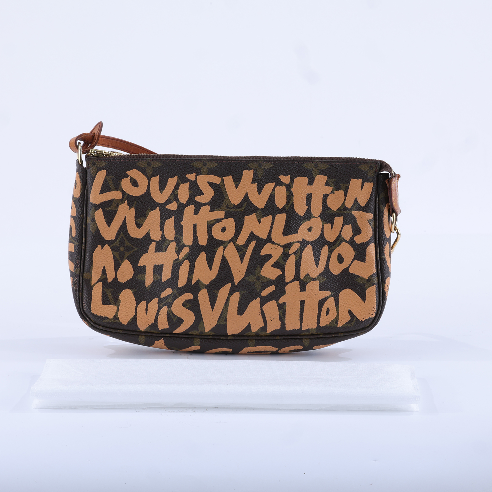 路易威登 LOUIS VUITTON Monogram Graffiti Pochette Accessoires 麻將包 M92193  無附屬品
