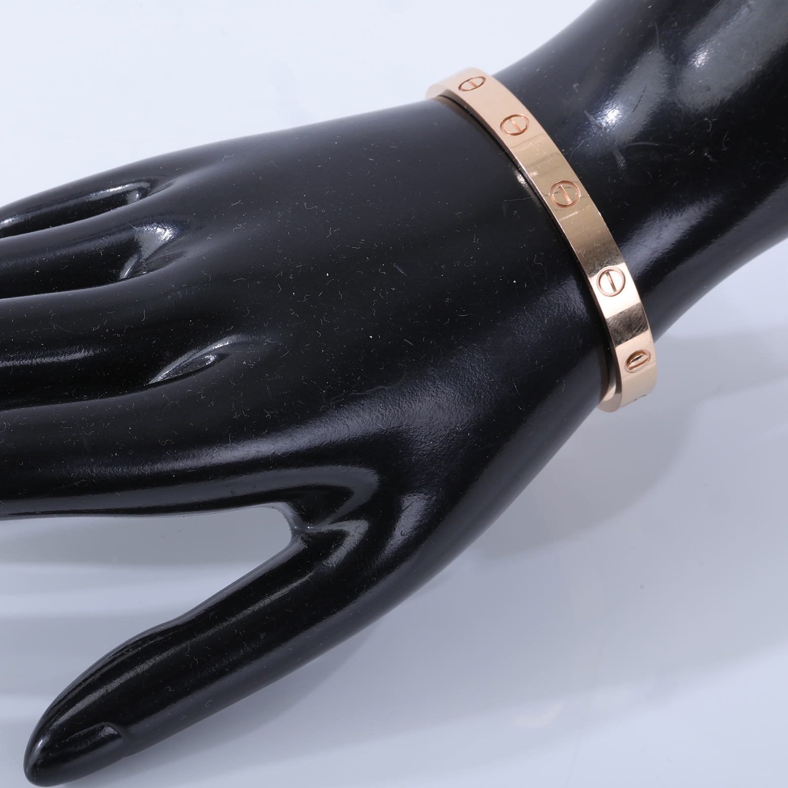 卡地亞 CARTIER LOVE手環 玫瑰金 單邊螺絲鎖扣 經典款 B6081717 RG LOVE手環 #17 原廠盒子/保證卡