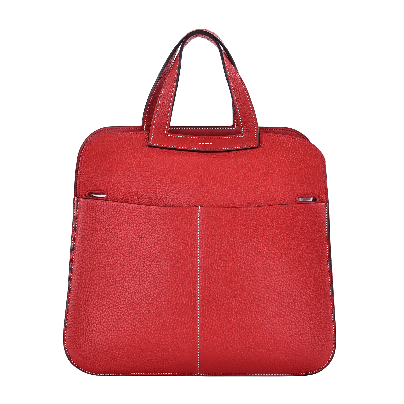 愛馬仕 Hermès Halzan 31 牛皮手拿 手提 肩背 斜背包 HZ31 X刻 紅HALZAN31 原廠盒子/防塵袋/背帶