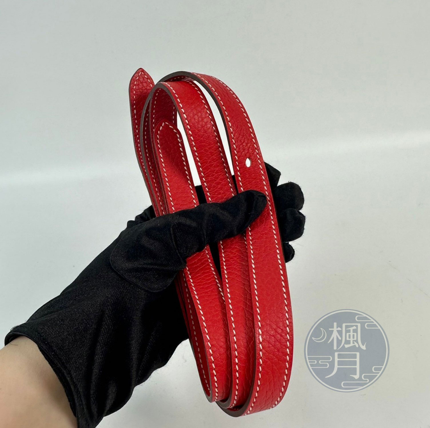 愛馬仕 Hermès Halzan 31 牛皮手拿 手提 肩背 斜背包 HZ31 X刻 紅HALZAN31 原廠盒子/防塵袋/背帶