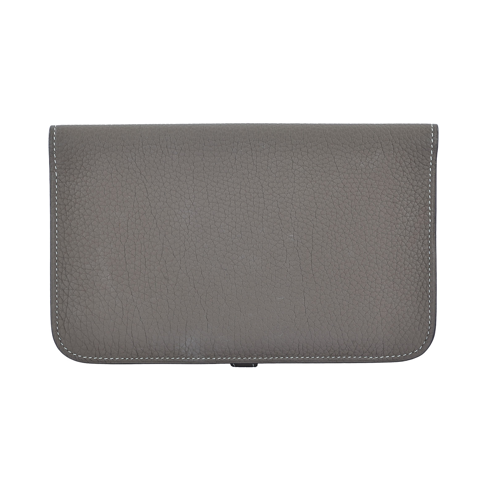 愛馬仕 Hermès Dogon Wallet 錢包 長夾 DOGONW Y刻 大象灰Dogon長夾 原廠盒子//購買證明影本