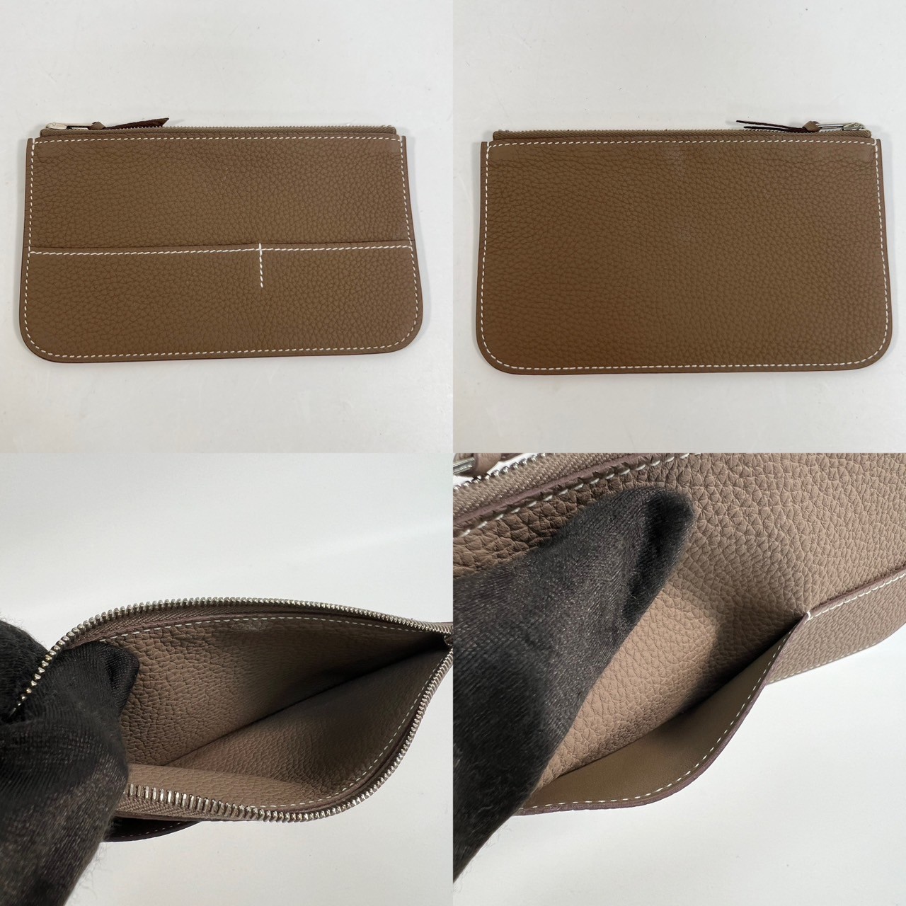 愛馬仕 Hermès Dogon Wallet 錢包 長夾 DOGONW Y刻 大象灰Dogon長夾 原廠盒子//購買證明影本
