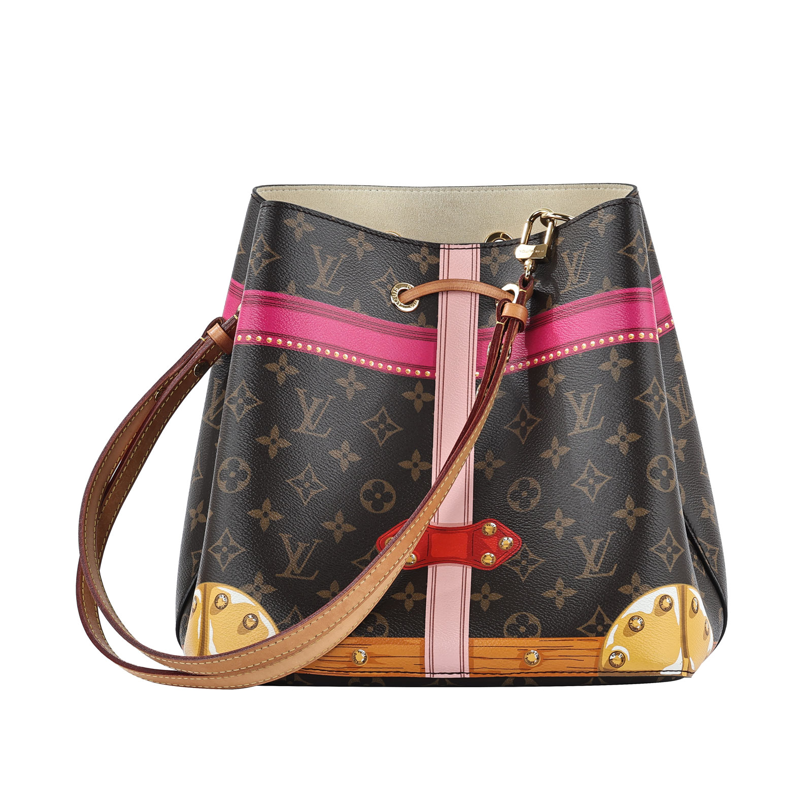 路易威登 LOUIS VUITTON Neo Noe 原花 水桶包 M40649 原花Neo Noe Trompe 防塵袋/背帶