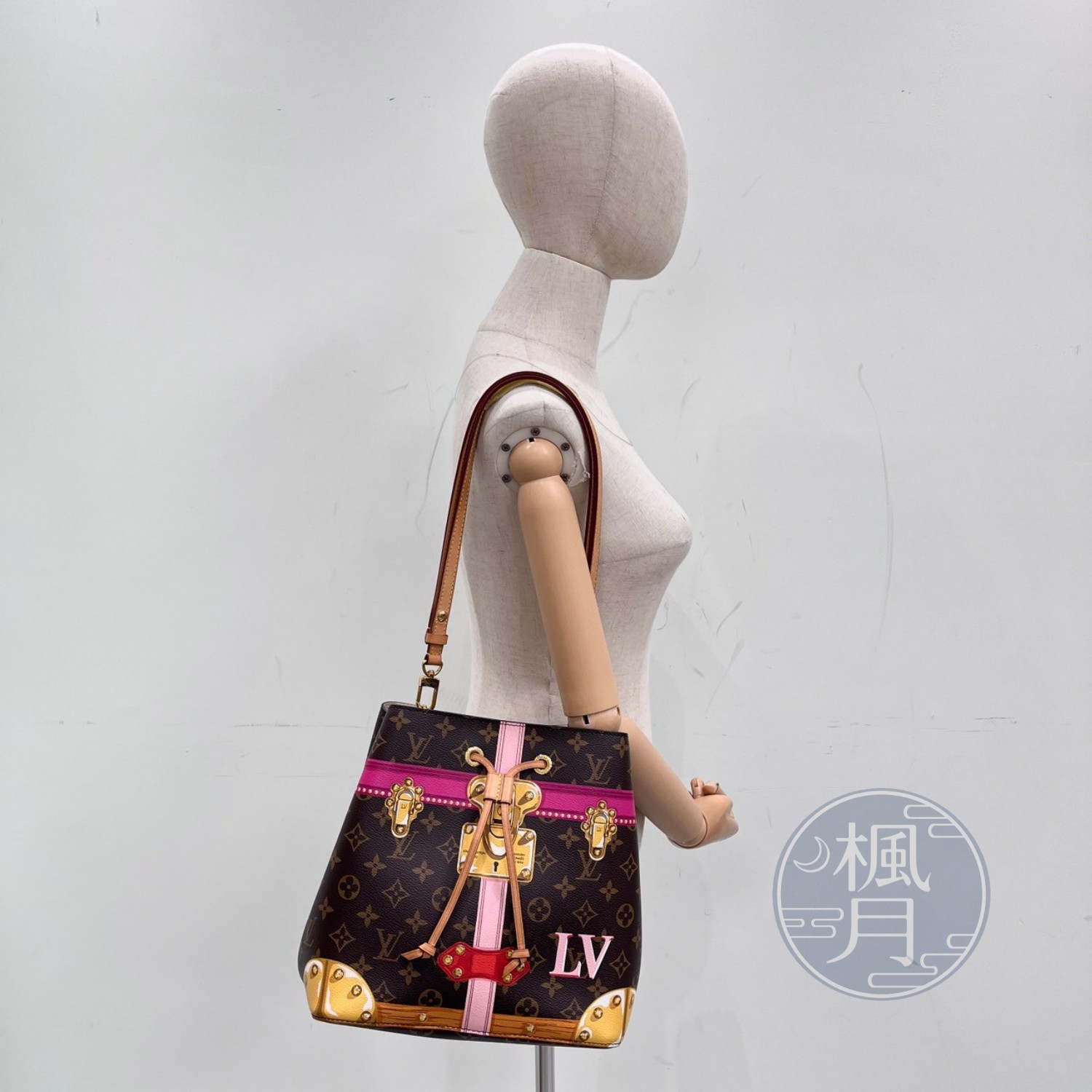 路易威登 LOUIS VUITTON Neo Noe 原花 水桶包 M40649 原花Neo Noe Trompe 防塵袋/背帶