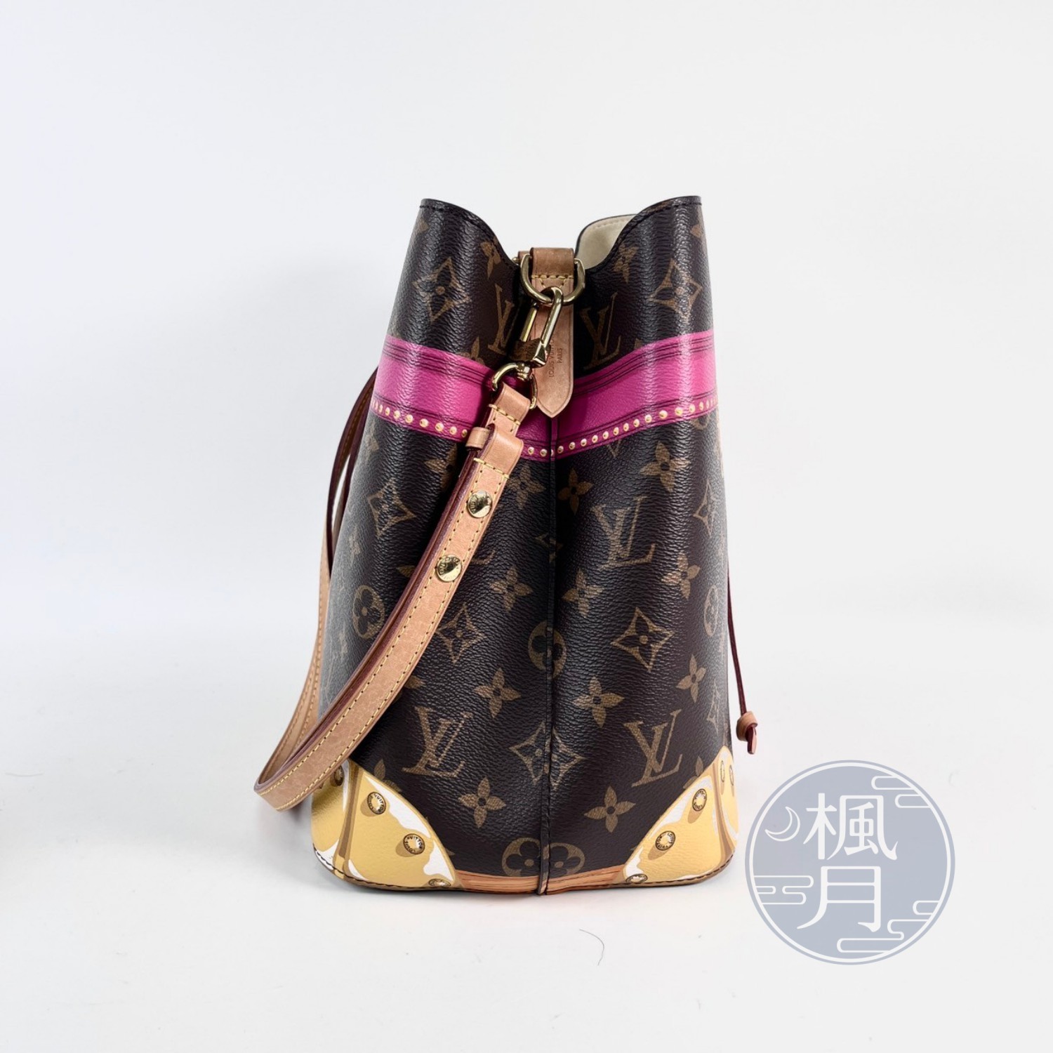 路易威登 LOUIS VUITTON Neo Noe 原花 水桶包 M40649 原花Neo Noe Trompe 防塵袋/背帶