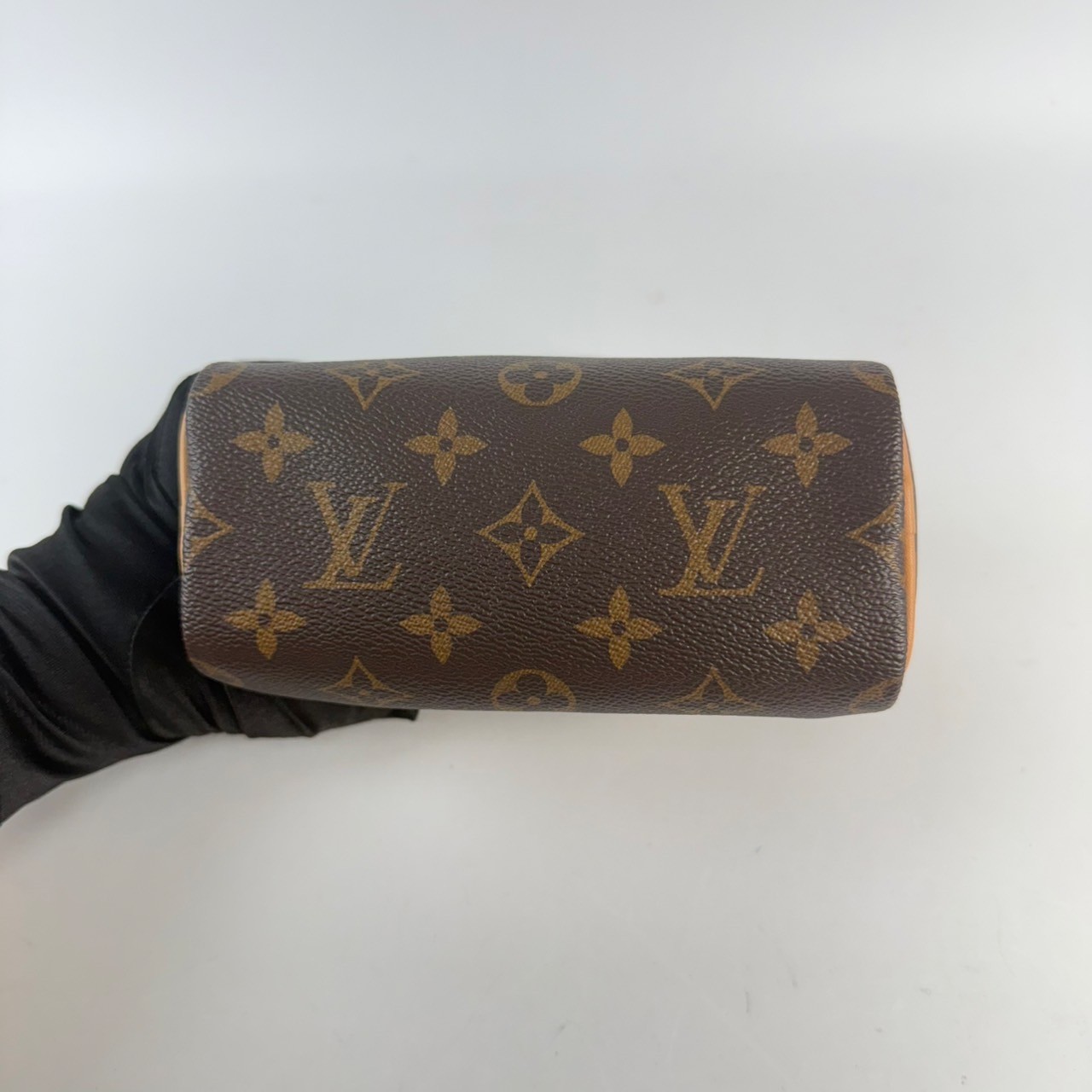 路易威登 LOUIS VUITTON Nano Speedy 經典帆布 手提 斜背 波士頓包 M61252 原花NANO SPEEDY 防塵袋/背帶