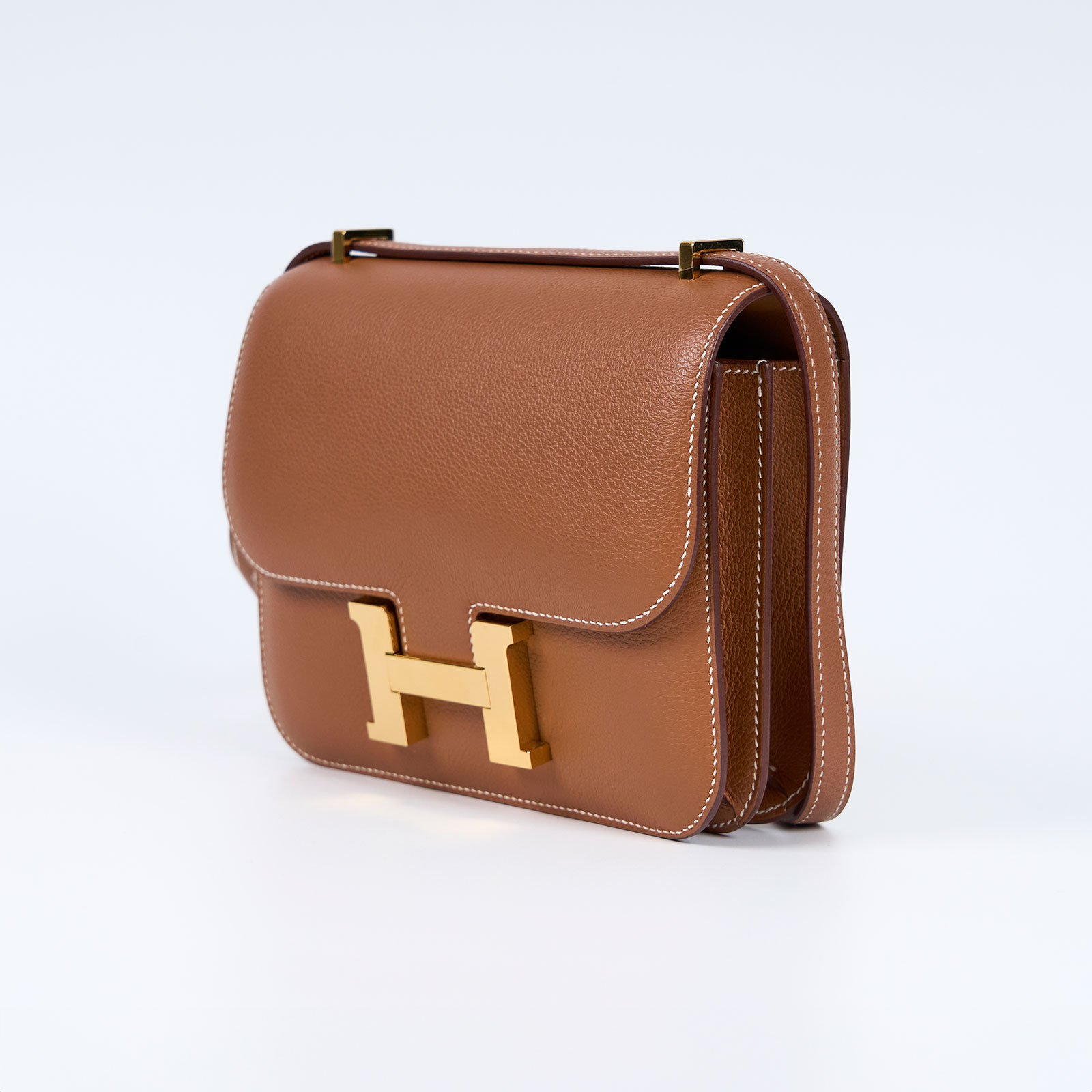 愛馬仕 Hermès Constance Bag 康康包 18 CN18 Z 刻 金棕CONSTANCE18 防塵袋