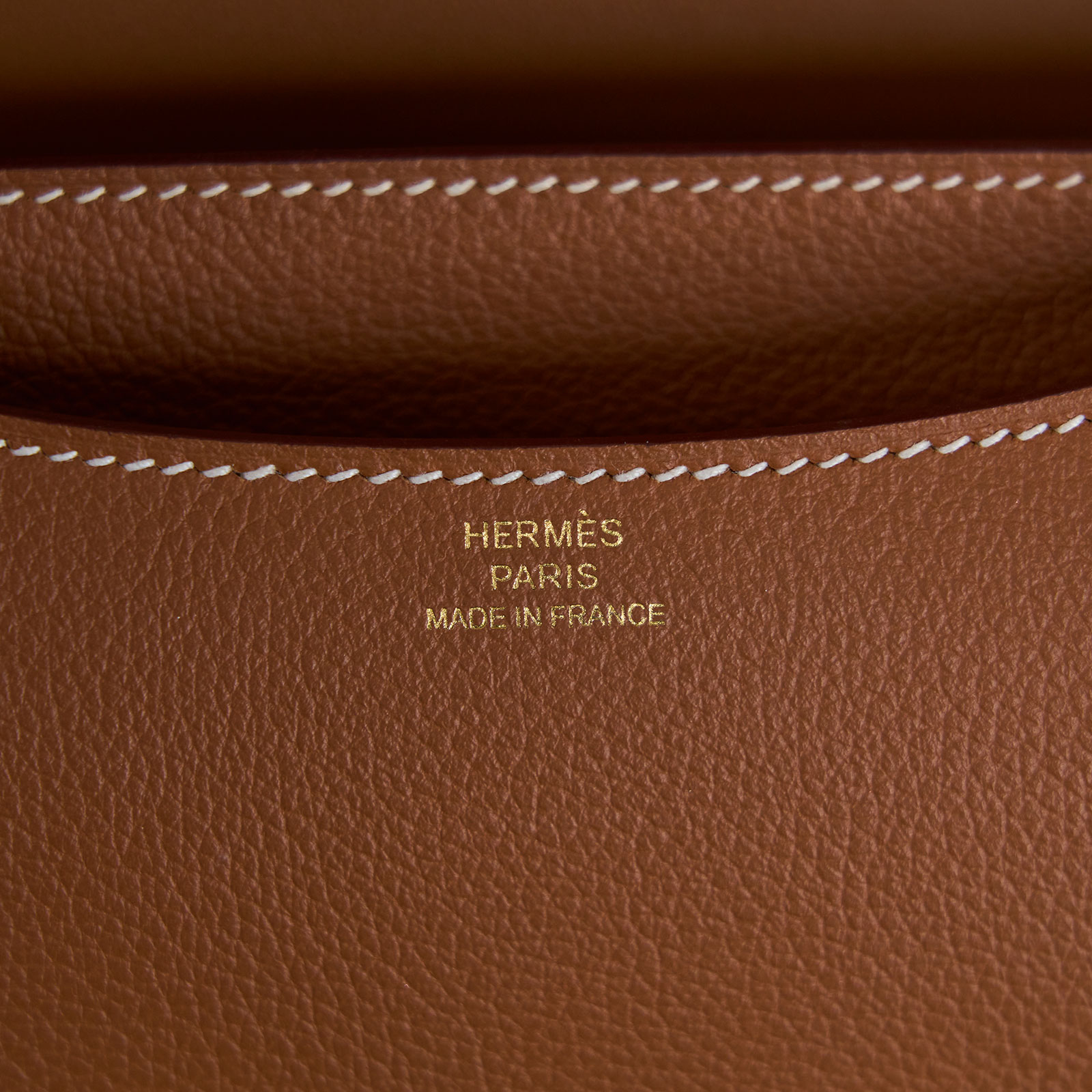 愛馬仕 Hermès Constance Bag 康康包 18 CN18 Z 刻 金棕CONSTANCE18 防塵袋