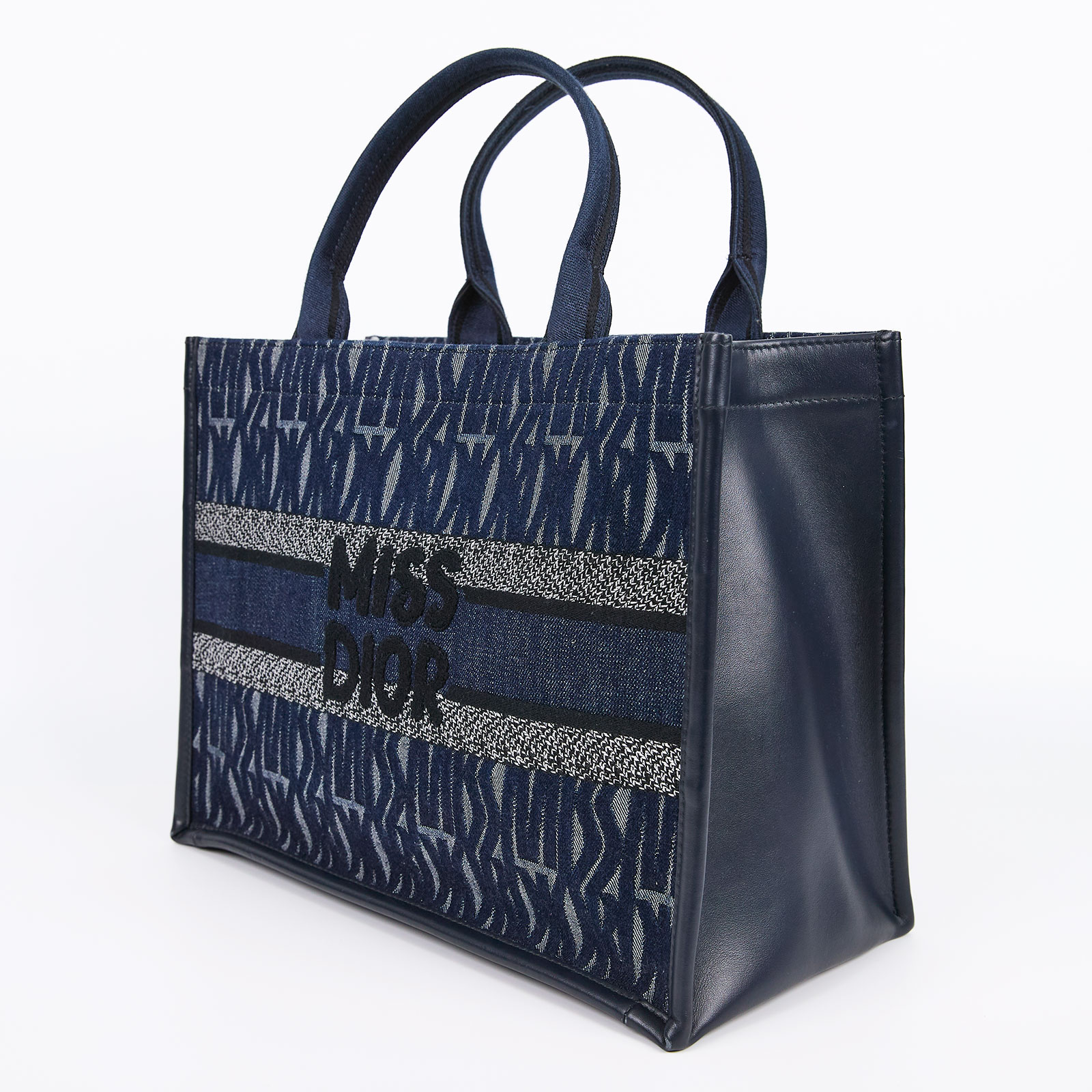 迪奧 CHRISTIAN DIOR Book Tote 中型 托特包  深藍Book Tote 中型托特包 原廠盒子/防塵袋/背帶