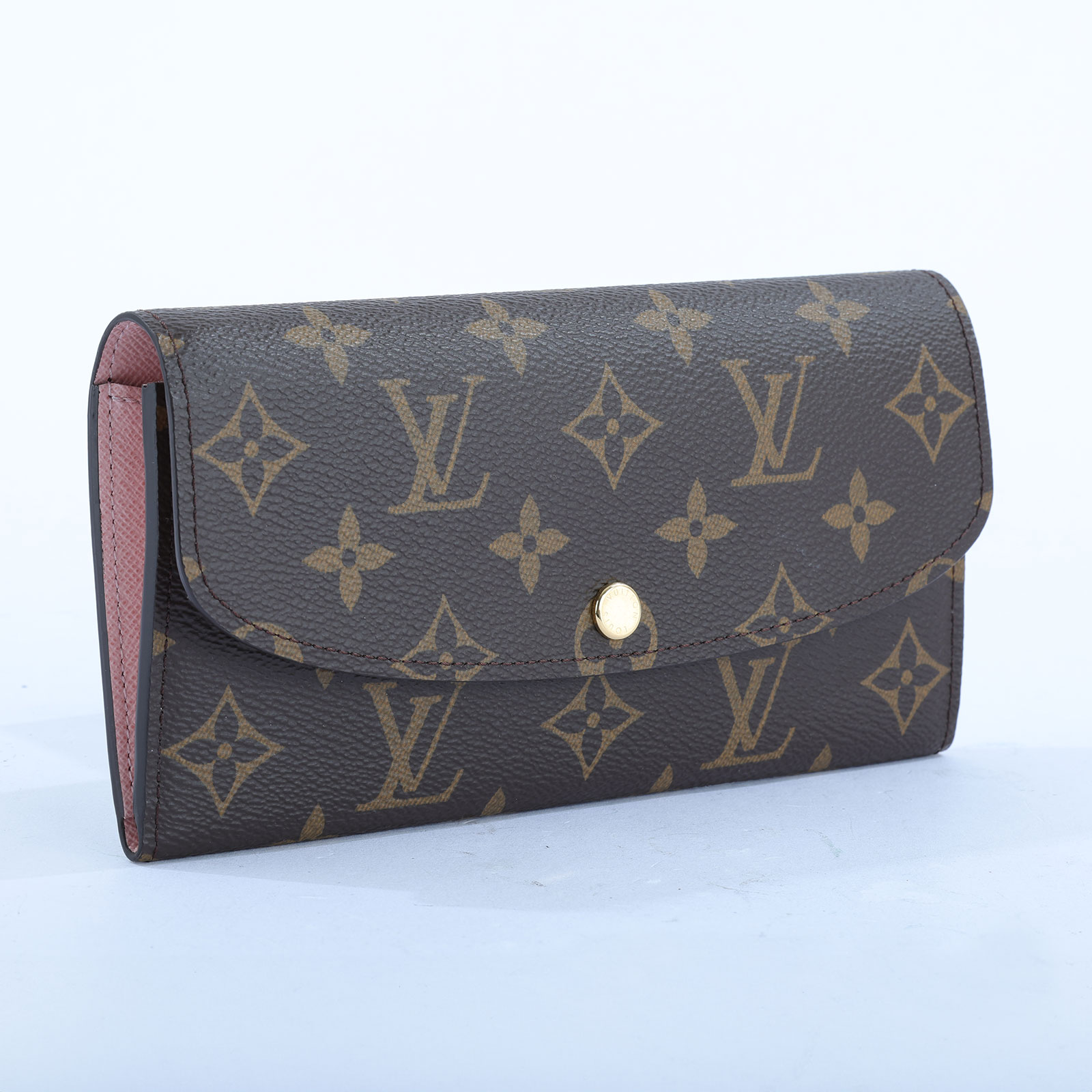 路易威登 LOUIS VUITTON Emilie 長夾 經典帆布 芭蕾粉色 M61289 晶片款 原花內粉EMILIE長夾 原廠盒子/防塵袋/購買證明