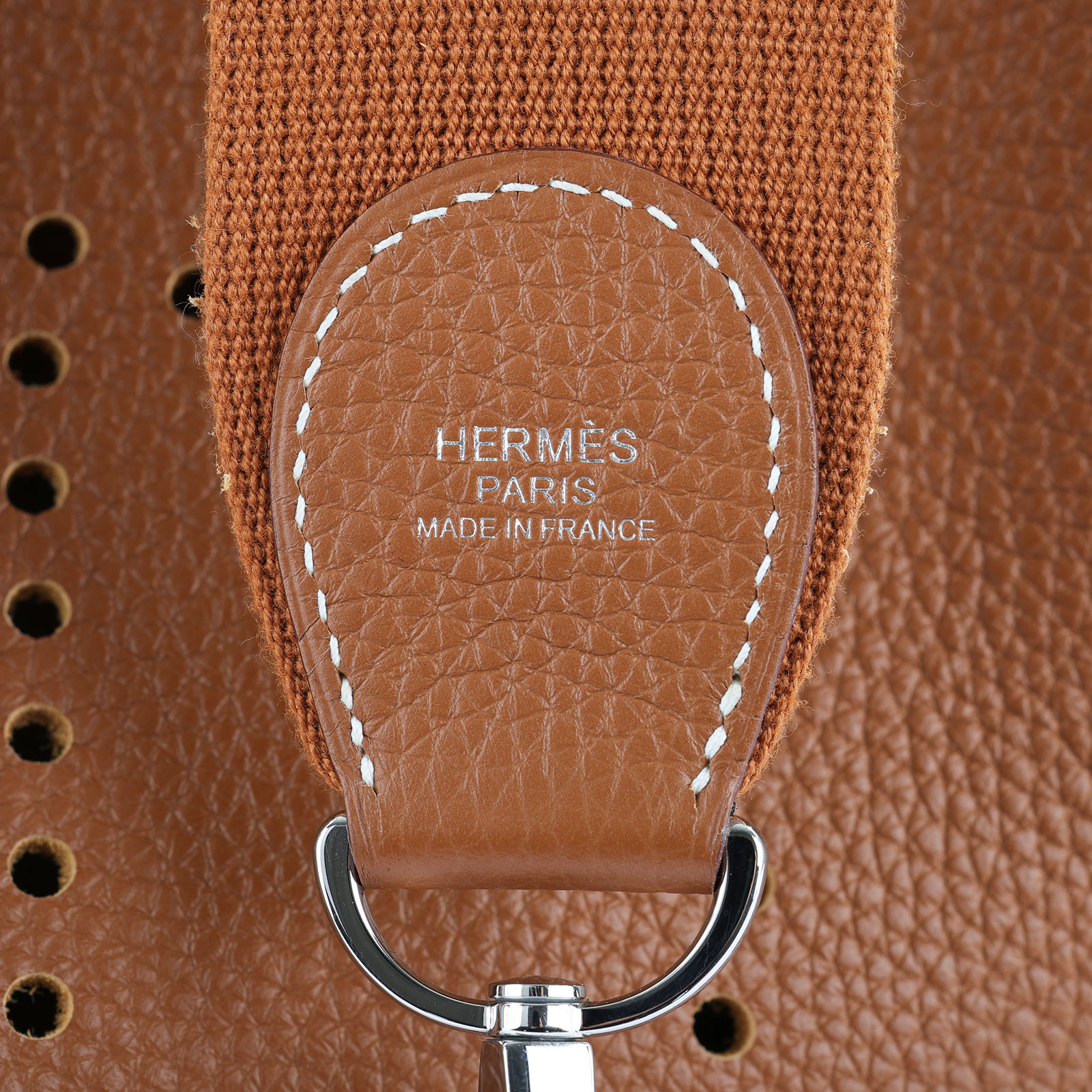 愛馬仕 Hermès Evelyne Bag 伊芙琳包 29 馬蹄型 EV29 B刻 金棕Evelyne29 背帶