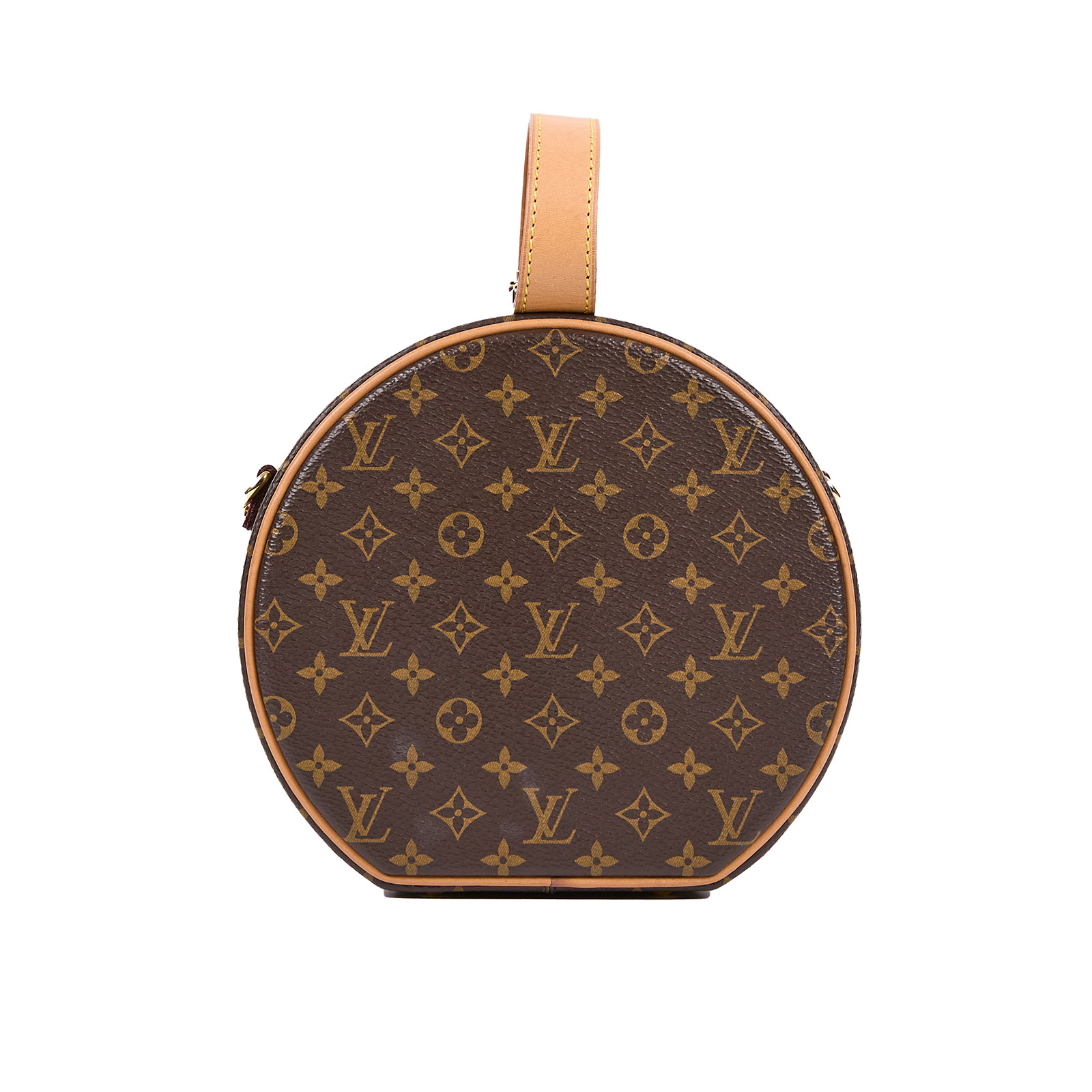路易威登 LOUIS VUITTON Petite Boite Chapeau 帆布 手提 斜背包 M43514 棕原花PETITE BOITE CHAP 背帶