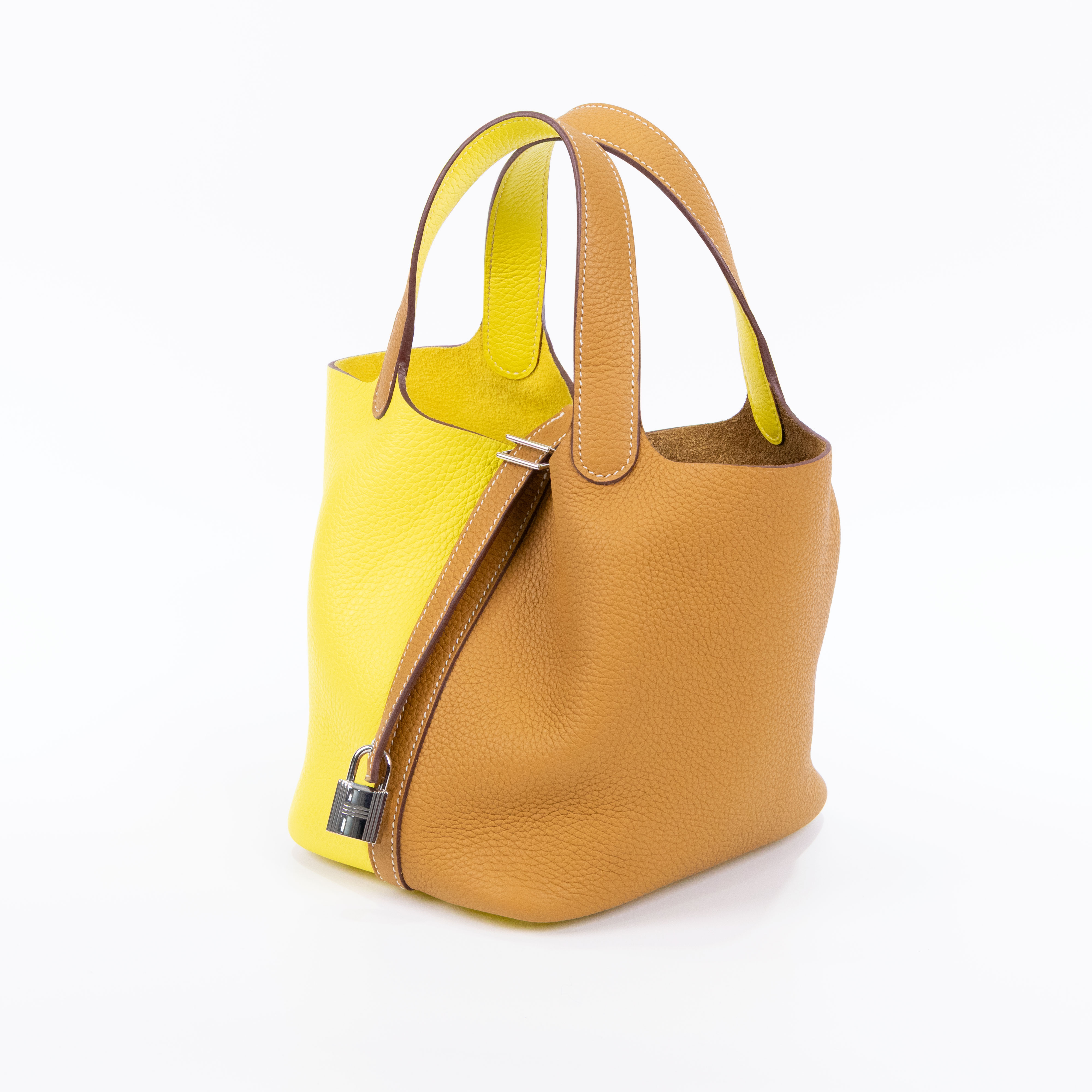 愛馬仕 Hermès Picotin Lock 18 菜籃子包 PT18 Y 刻 雙色PICOTIN18 原廠盒子/防塵袋/鎖組