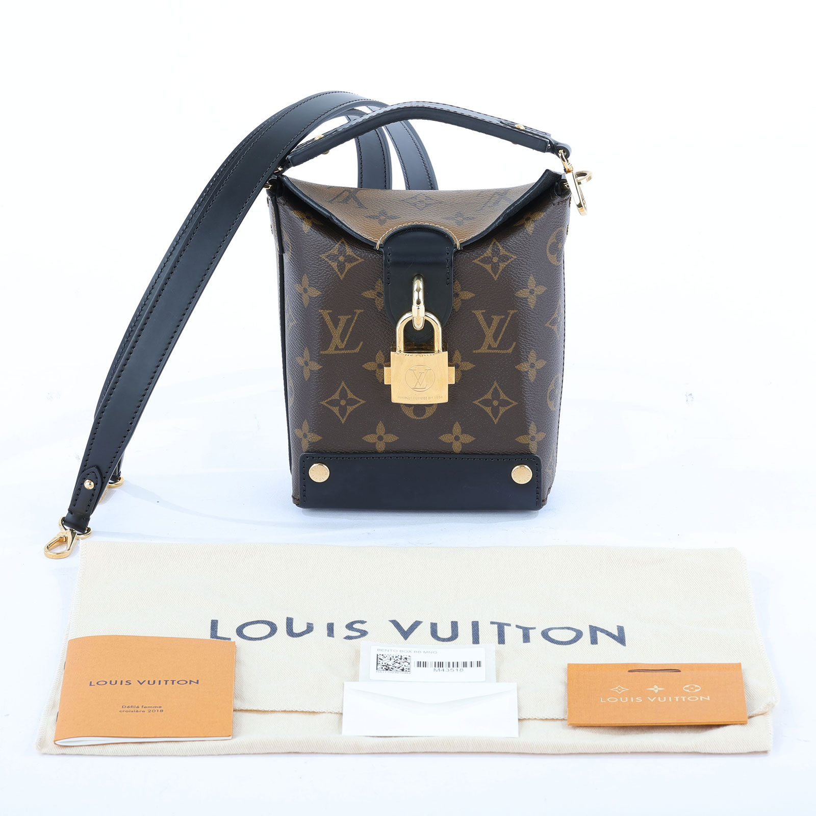 路易威登 LOUIS VUITTON Bento Box 經典帆布 M43518 雙色 BENTO BOX 防塵袋/背帶
