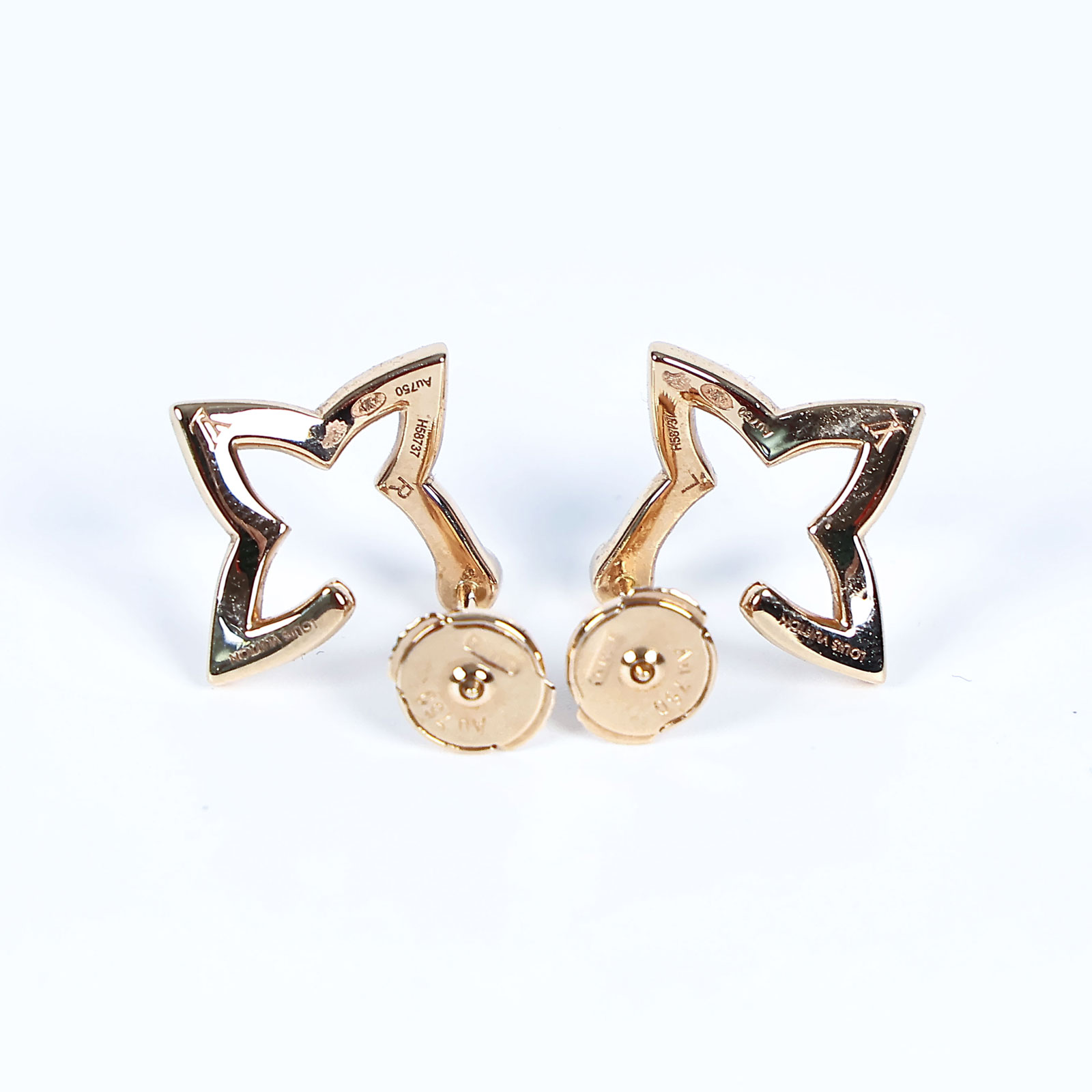 路易威登 LOUIS VUITTON Ombre Blossom 迷你 環狀 耳釘 Q06968 YG Ombre Blossom 耳環 原廠盒子/防塵盒