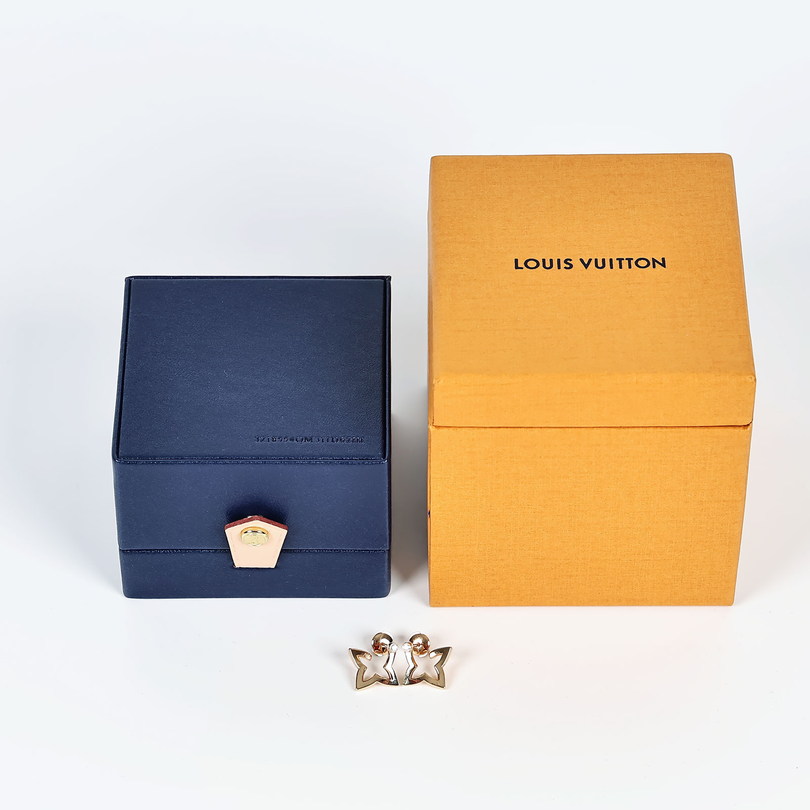 路易威登 LOUIS VUITTON Ombre Blossom 迷你 環狀 耳釘 Q06968 YG Ombre Blossom 耳環 原廠盒子/防塵盒