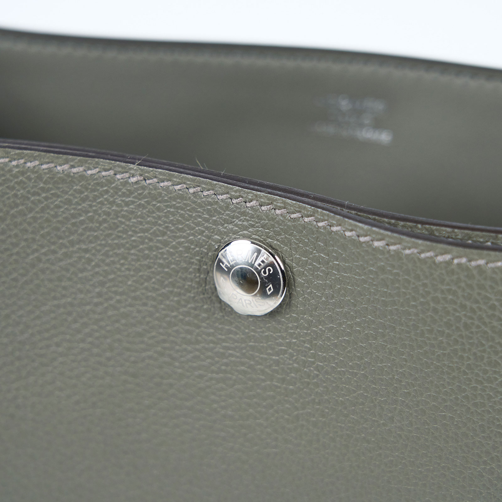 愛馬仕 Hermès Cab H tote bag 托特包 CABHTOTE W刻/色號0L 積雨雲灰Cab H tote bag 原廠盒子/防塵袋