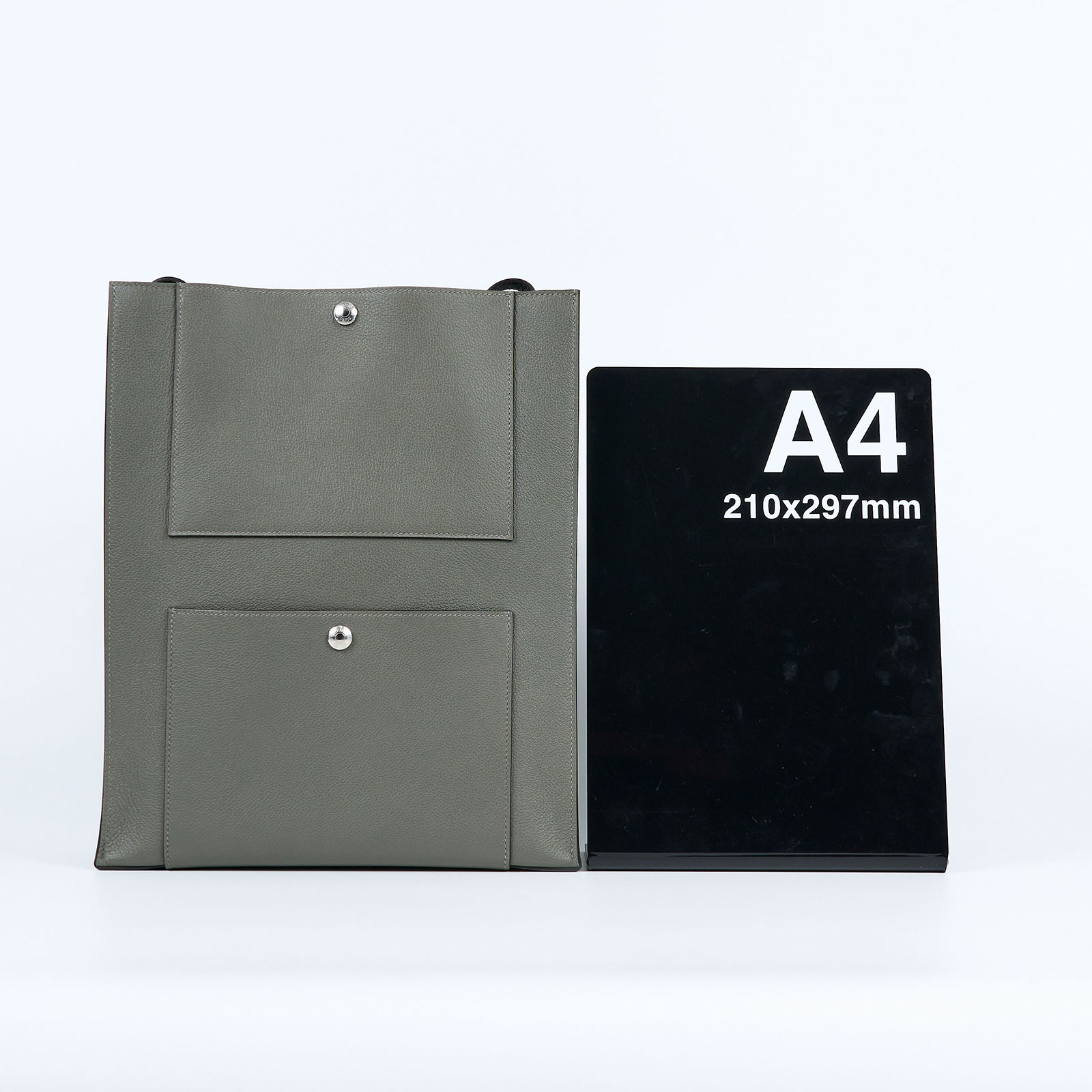 愛馬仕 Hermès Cab H tote bag 托特包 CABHTOTE W刻/色號0L 積雨雲灰Cab H tote bag 原廠盒子/防塵袋