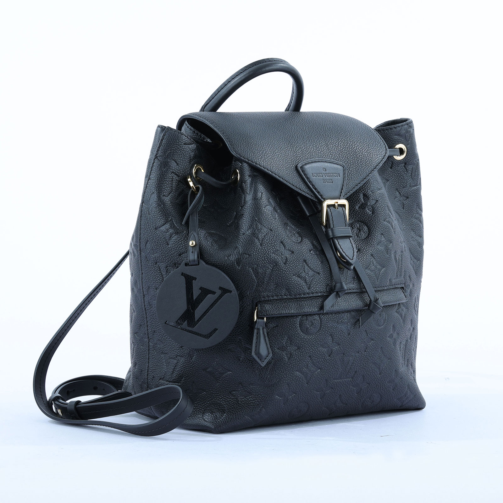 路易威登 LOUIS VUITTON Montsouris 雙肩 後背包 M45205 晶片款 黑MONTSOURIS 後背包 防塵袋