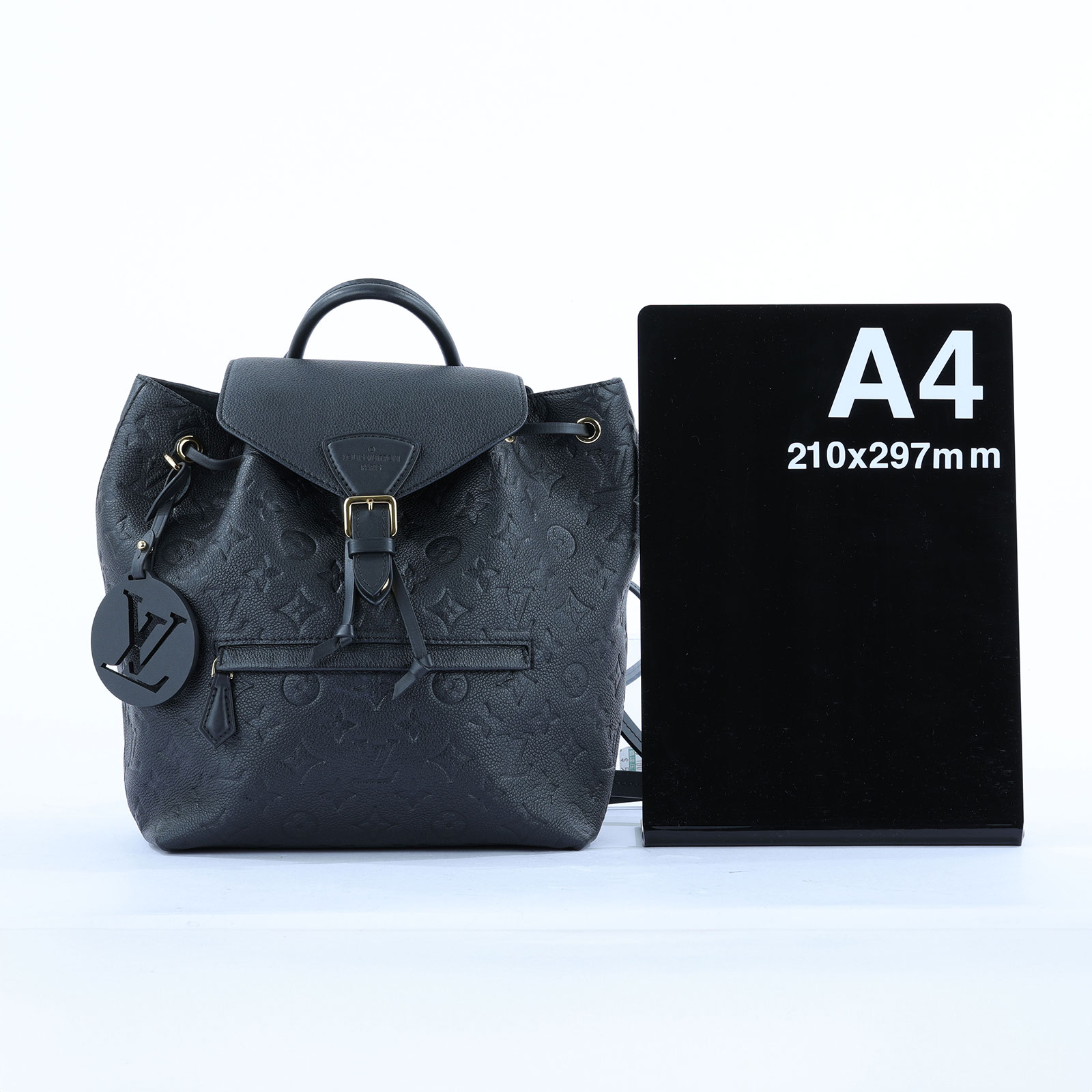 路易威登 LOUIS VUITTON Montsouris 雙肩 後背包 M45205 晶片款 黑MONTSOURIS 後背包 防塵袋