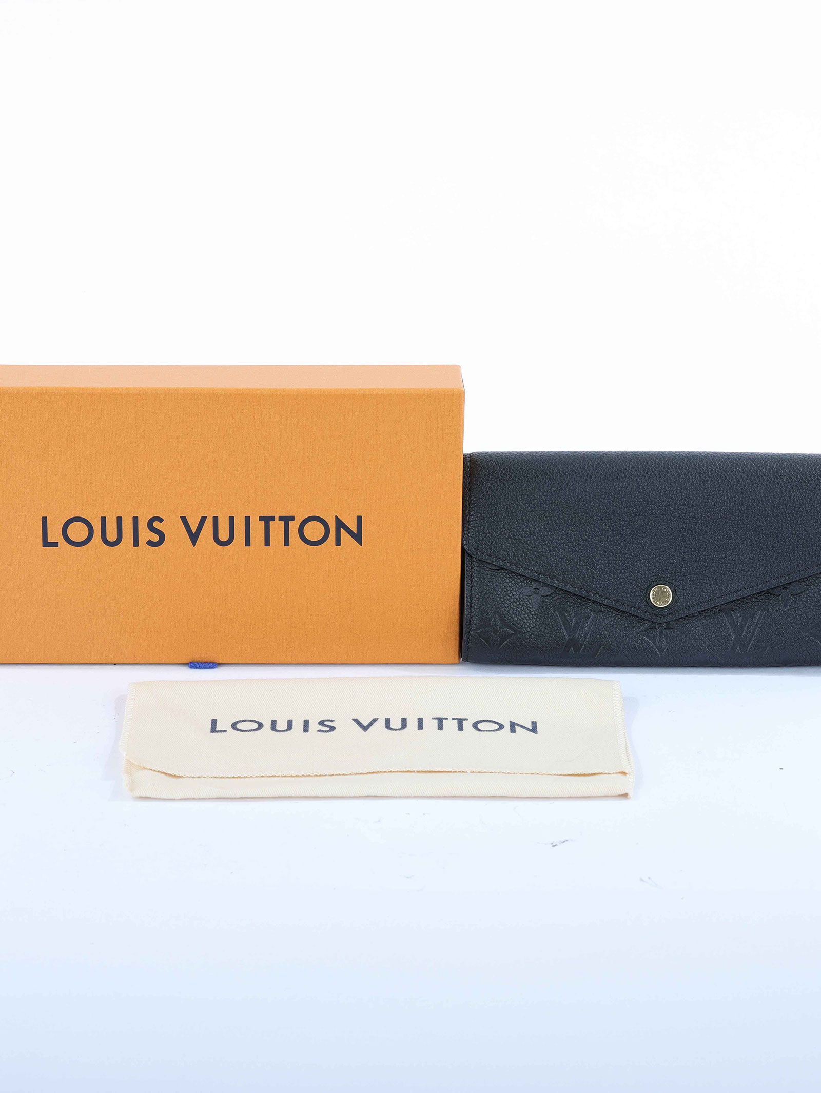 路易威登 LOUIS VUITTON Sarah 多功能 長夾 M61182 晶片款 黑SARAH長夾 原廠盒子/防塵袋