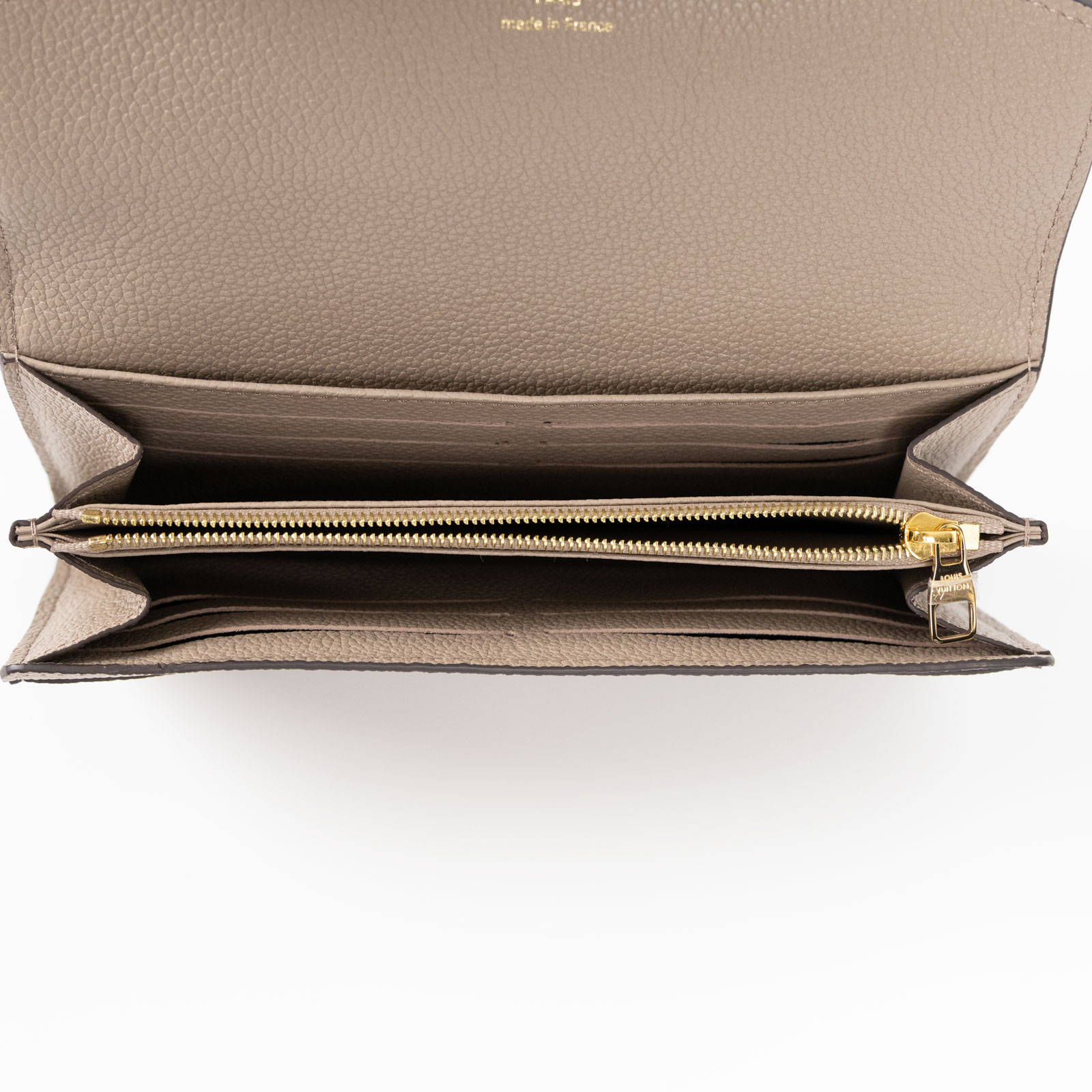 路易威登 LOUIS VUITTON Sarah 錢包 信封式 長夾 斑鳩灰 M82256 晶片款 斑鳩灰掀蓋長夾 原廠盒子/防塵袋