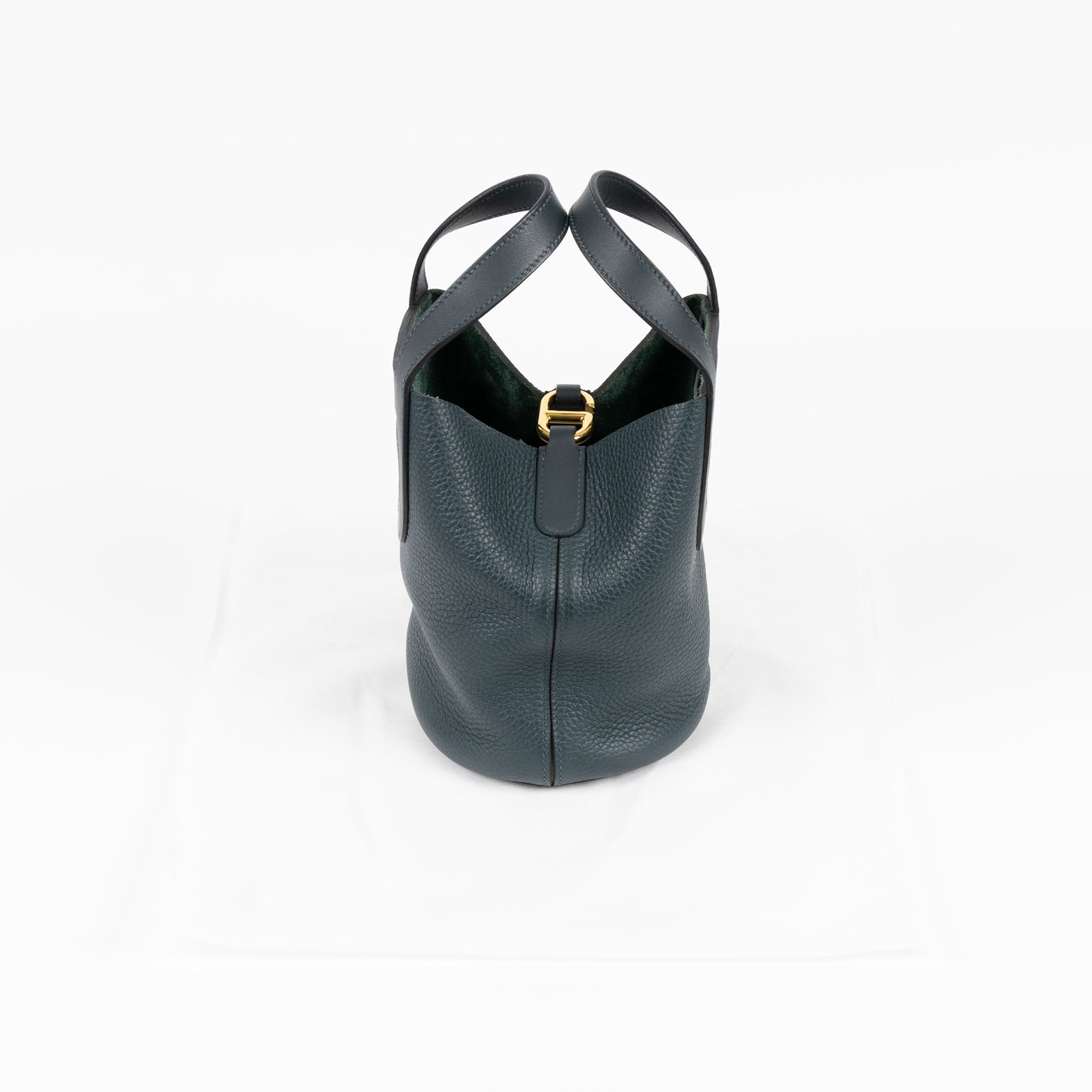 愛馬仕 Hermès In The Loop 18  豬鼻 菜籃子包 ITL18 U刻 深綠色IN THE LOOP18 無附屬品