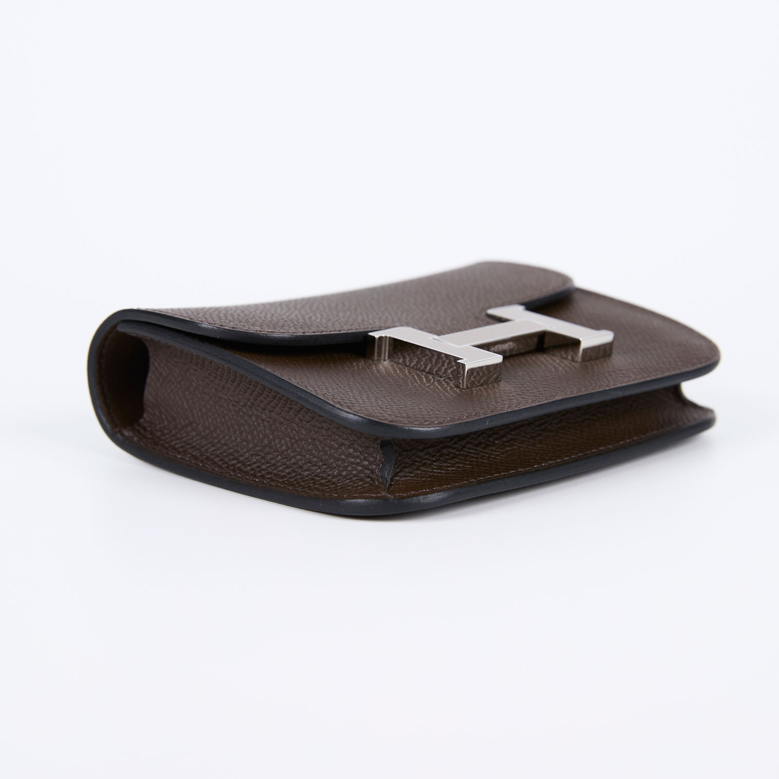 愛馬仕 Hermès Constance Bag Epsom 康康包 短夾 Slim  CNSLIM B刻/色號4C  原廠盒子/防塵袋/國外購買證明