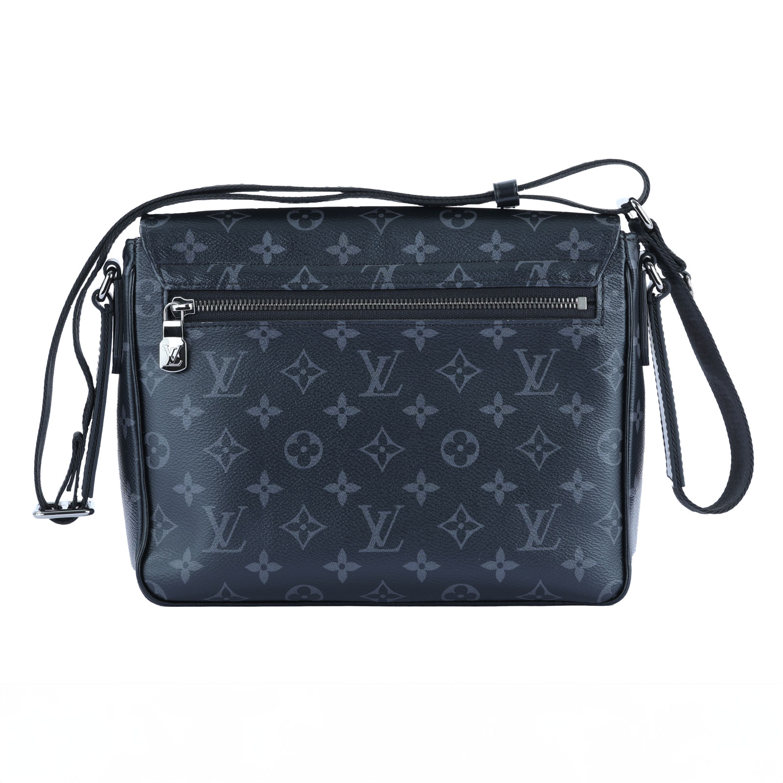 路易威登 LOUIS VUITTON District PM 肩背包 Eclipse帆布 黑色 M46255 晶片款  原廠盒子/防塵袋