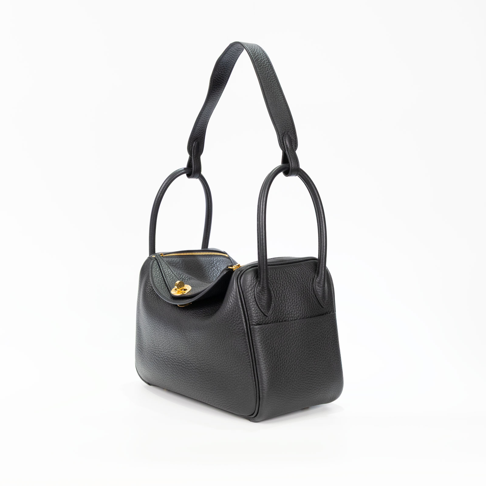 愛馬仕 Hermès Lindy 琳迪包 26 LD26 W刻 黑金LINDY26 防塵袋
