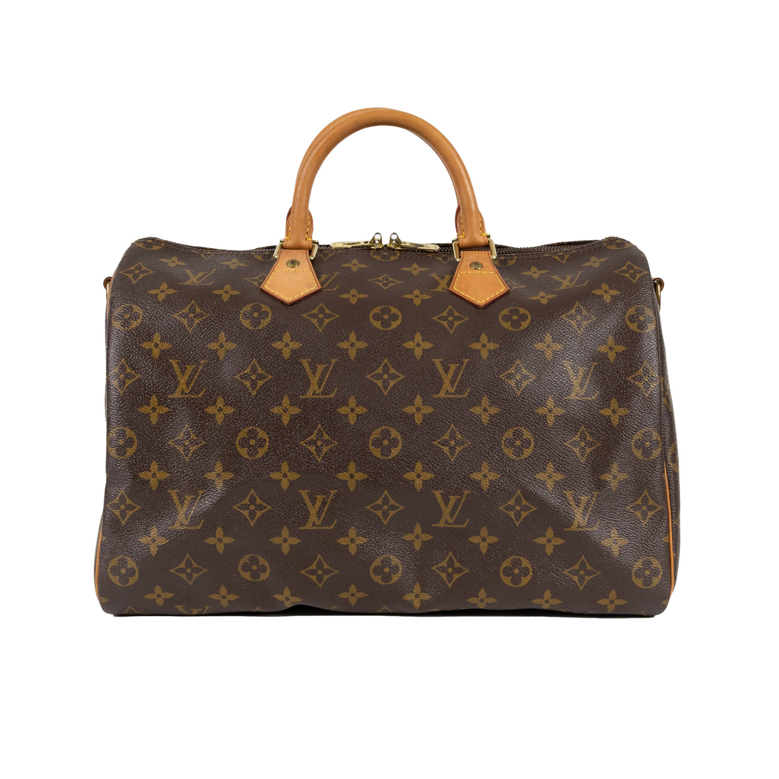 路易威登 LOUIS VUITTON Speedy Bandoulière  35 原花 手提 斜背 波士頓包 M40392  背帶/鎖組/防塵袋