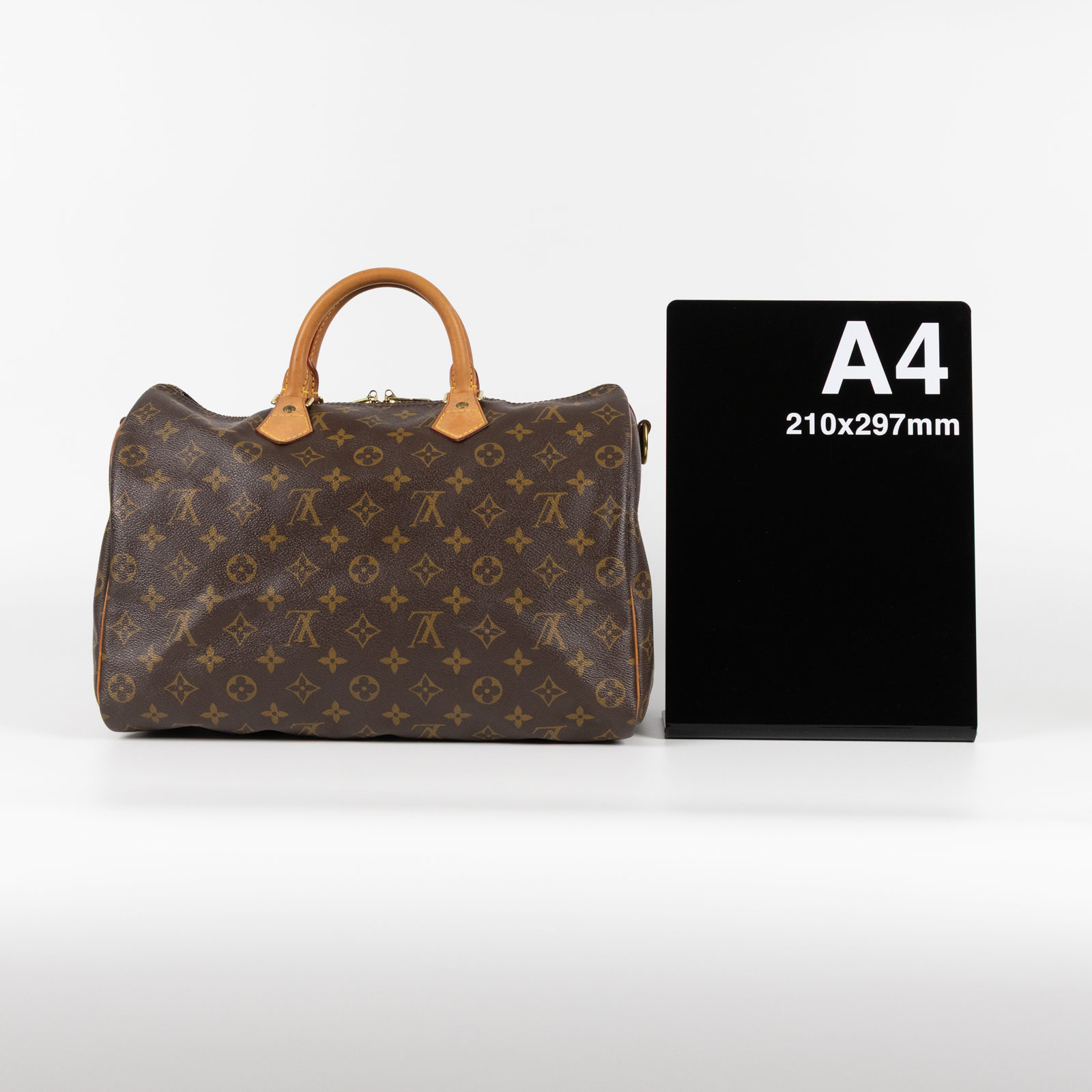 路易威登 LOUIS VUITTON Speedy Bandoulière  35 原花 手提 斜背 波士頓包 M40392  背帶/鎖組/防塵袋