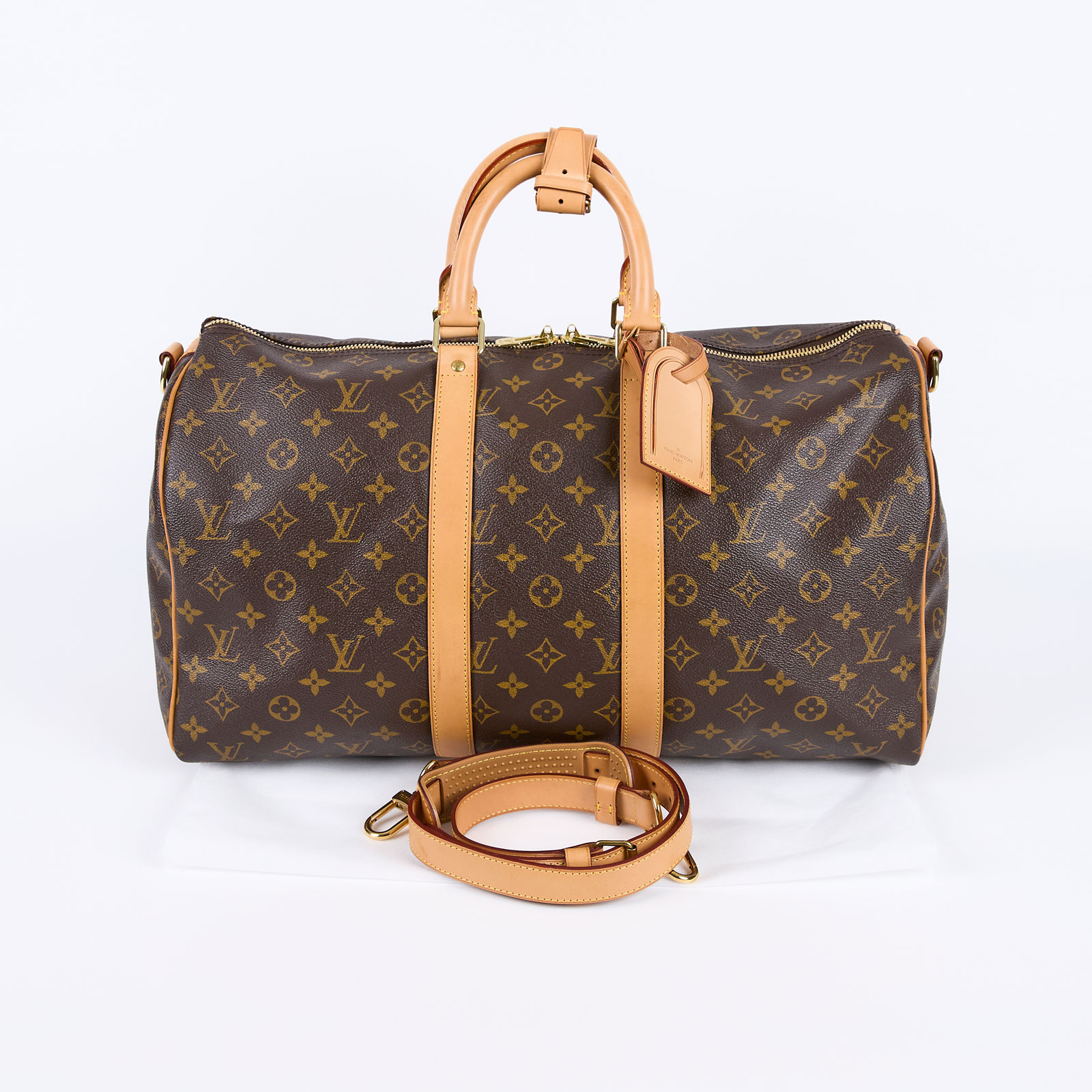 路易威登 LOUIS VUITTON Keepall Bandoulière 45 Monogram經典帆布 波士頓包  旅行袋 M41418  背帶