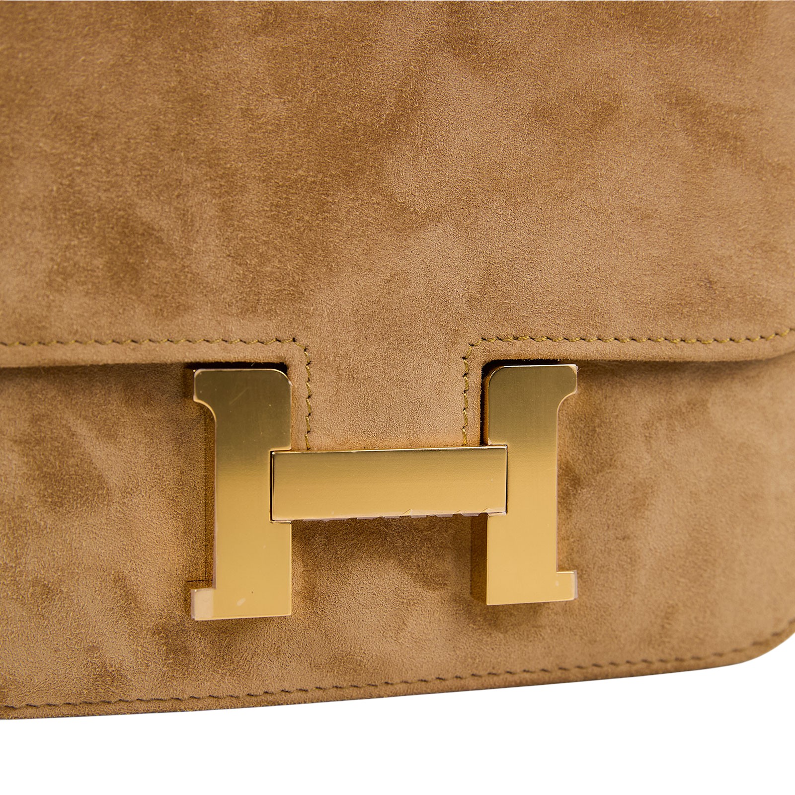 愛馬仕 Hermes Constance Bag 康康包 MIni 18 CN18 U刻 麂皮 Mini Constance 18 OCRE 原廠盒子