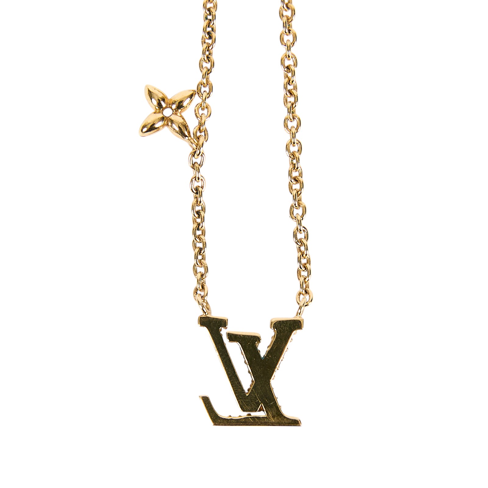 路易威登 LOUIS VUITTON LV Iconic 項鏈 金色 M00596 水鑽ICONIC項鍊 原廠盒子/防塵袋