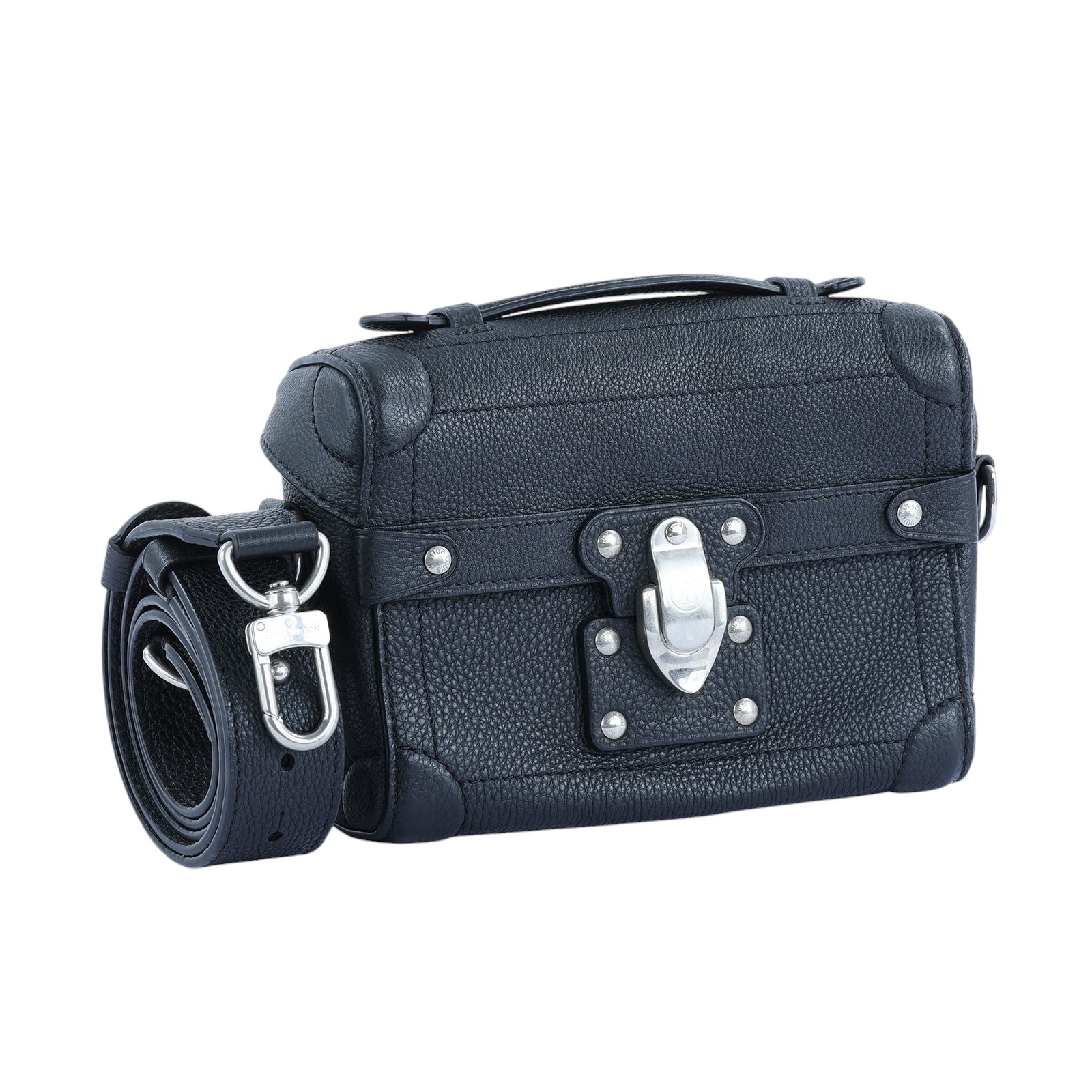 路易威登 LOUIS VUITTON Soul Trunk 隨身包 M11516 晶片款 黑Soul Trunk 原廠盒子/防塵袋