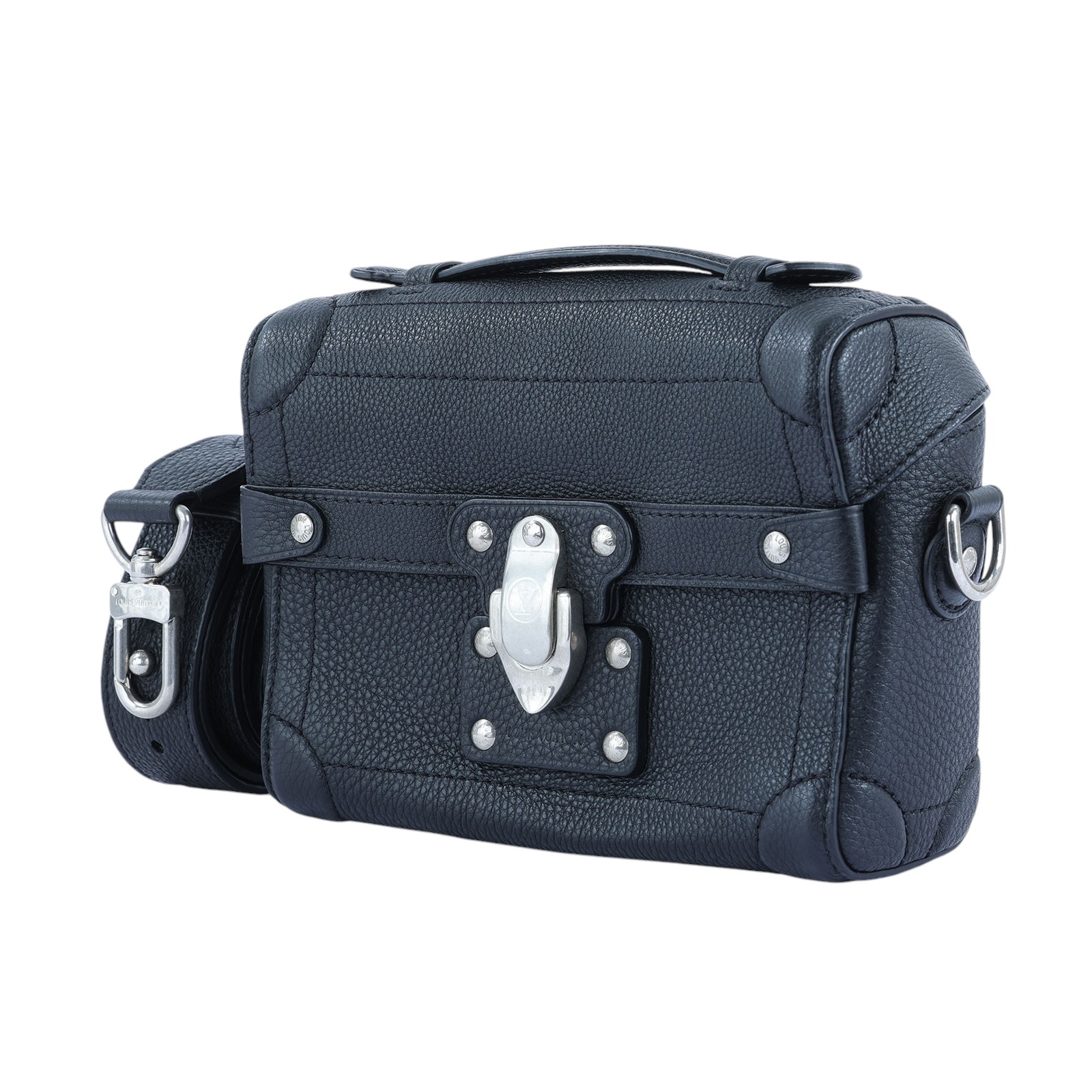 路易威登 LOUIS VUITTON Soul Trunk 隨身包 M11516 晶片款 黑Soul Trunk 原廠盒子/防塵袋