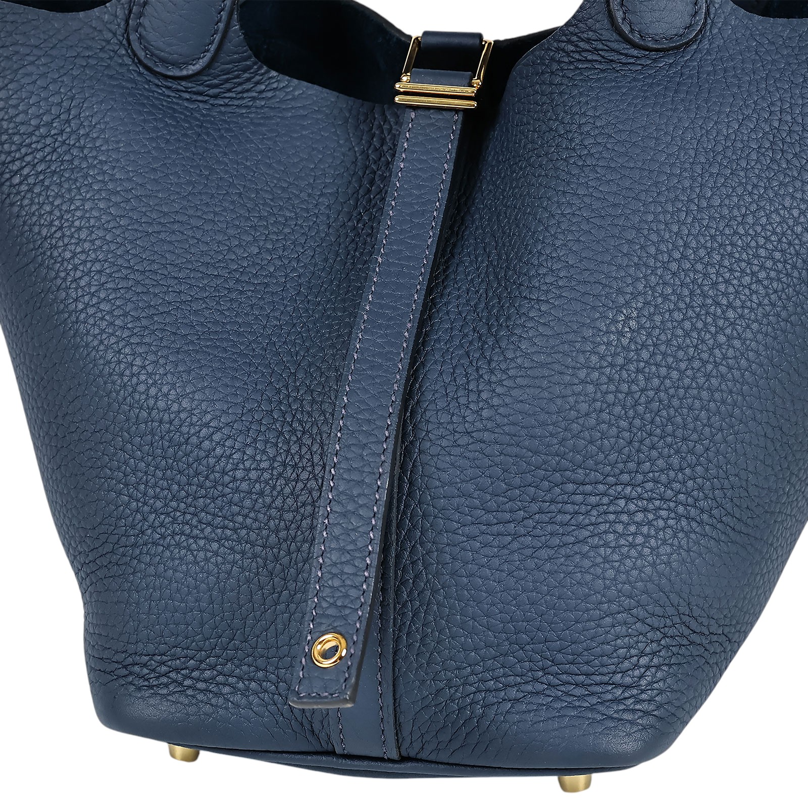 愛馬仕 Hermès Picotin Lock 18 菜籃子包 PT18 U刻 普魯士藍 PICOTIN18 原廠盒子/防塵袋/購買證明/鎖組