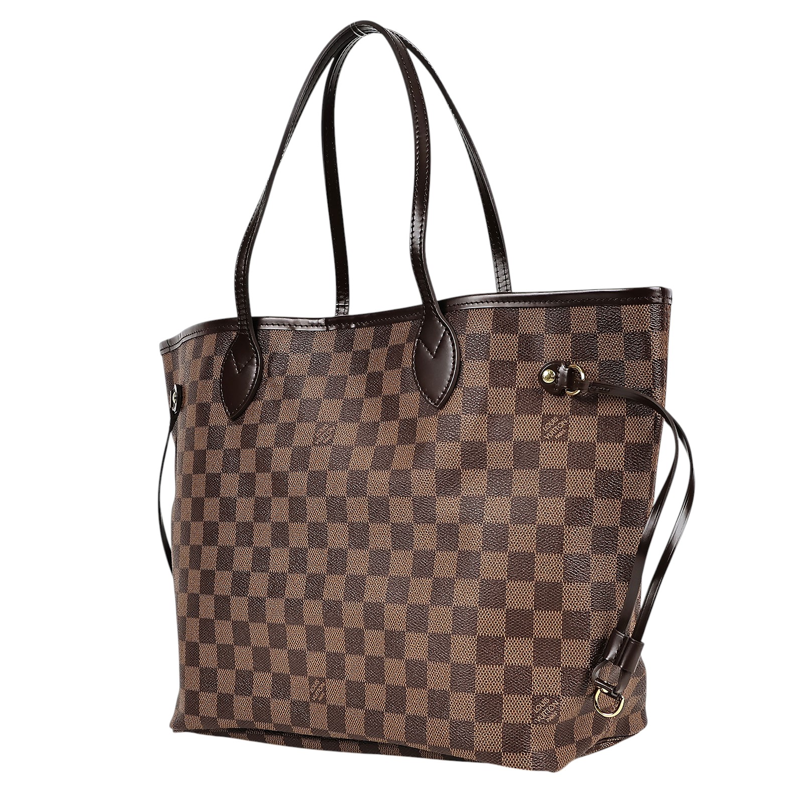 路易威登 LOUIS VUITTON 棕棋盤 MM 托特包 N51105 棋盤格NEVERFULL 防塵袋
