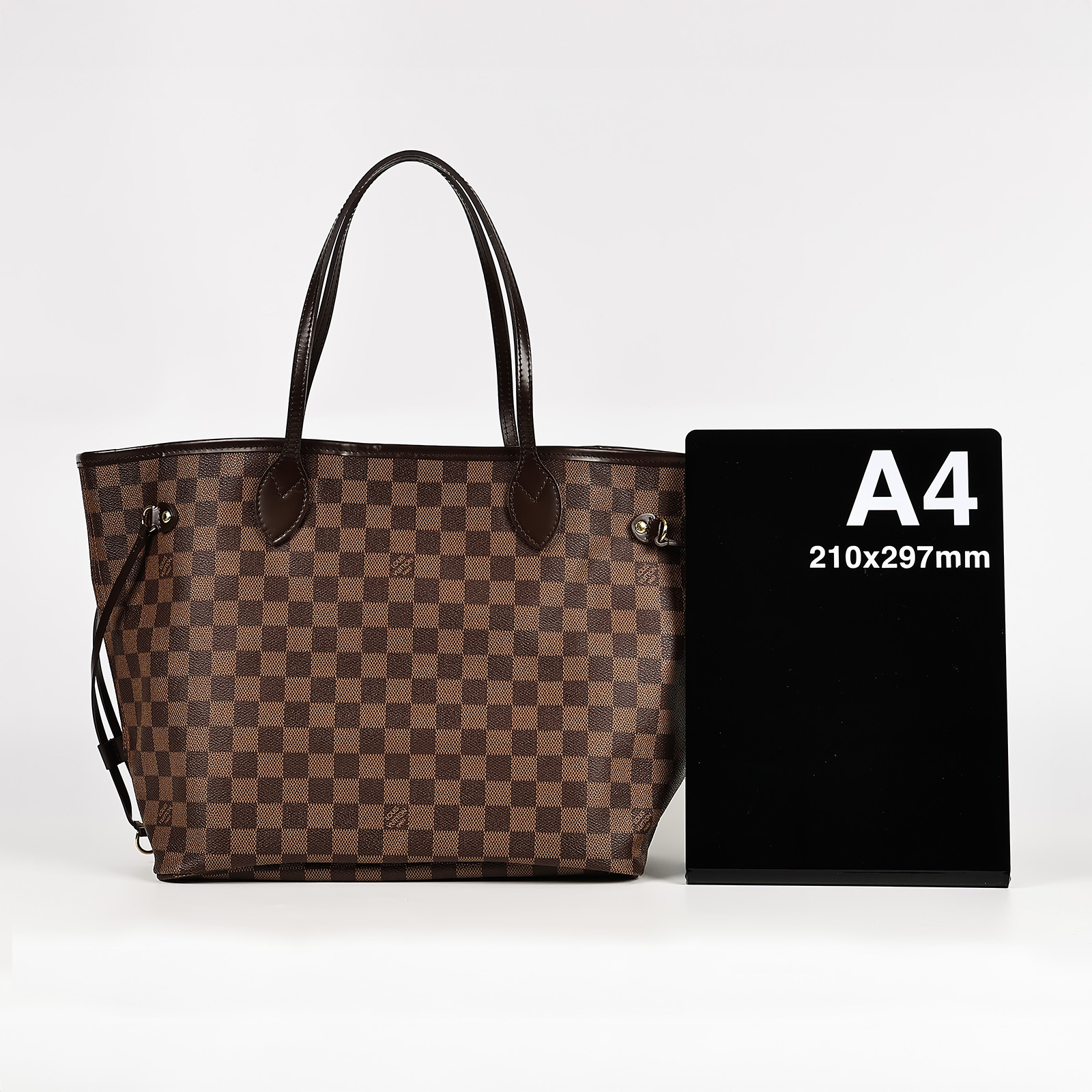 路易威登 LOUIS VUITTON 棕棋盤 MM 托特包 N51105 棋盤格NEVERFULL 防塵袋