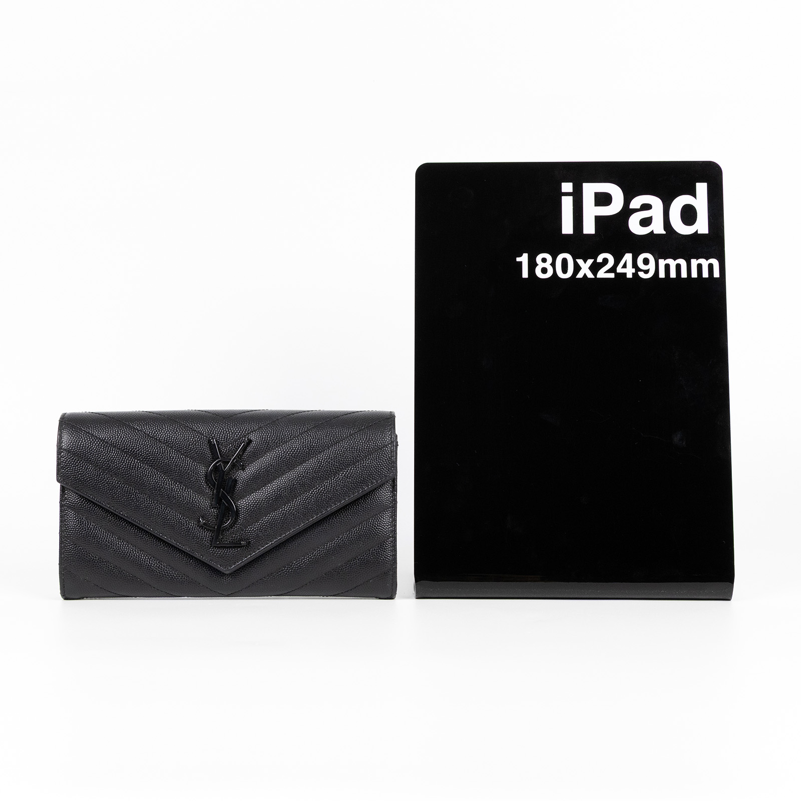 聖羅蘭 YSL SAINT LAURENT Cassandre Matelassé 粒面壓紋皮革 大型 翻蓋錢包 長夾 372264BOW08  原廠盒子/防塵袋