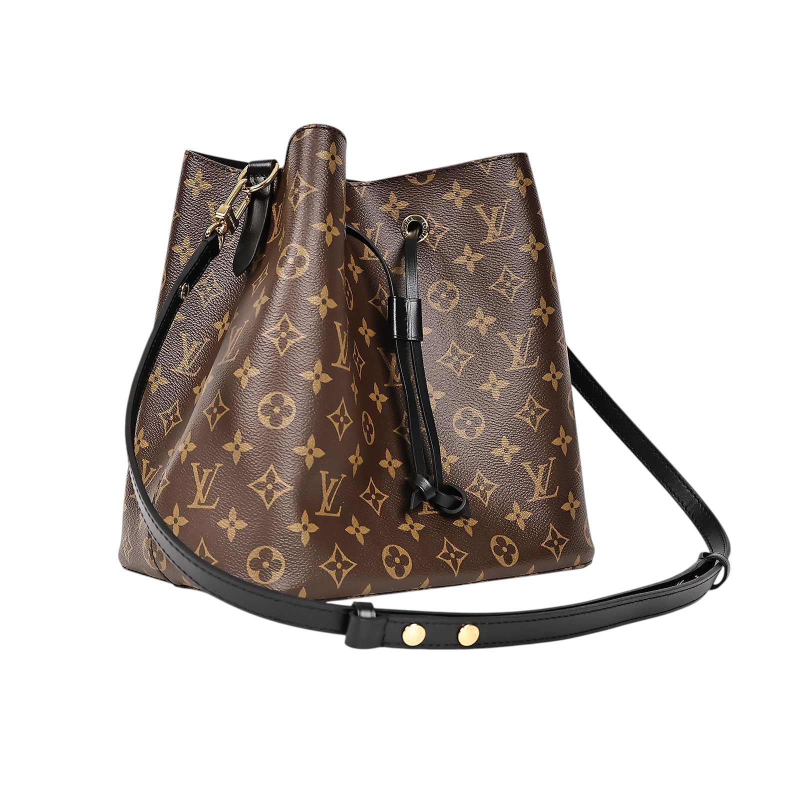 路易威登 LOUIS VUITTON NéoNoé MM 原花 束口水桶包 M44020 晶片款 黑原花NEONOE水桶包 防塵袋