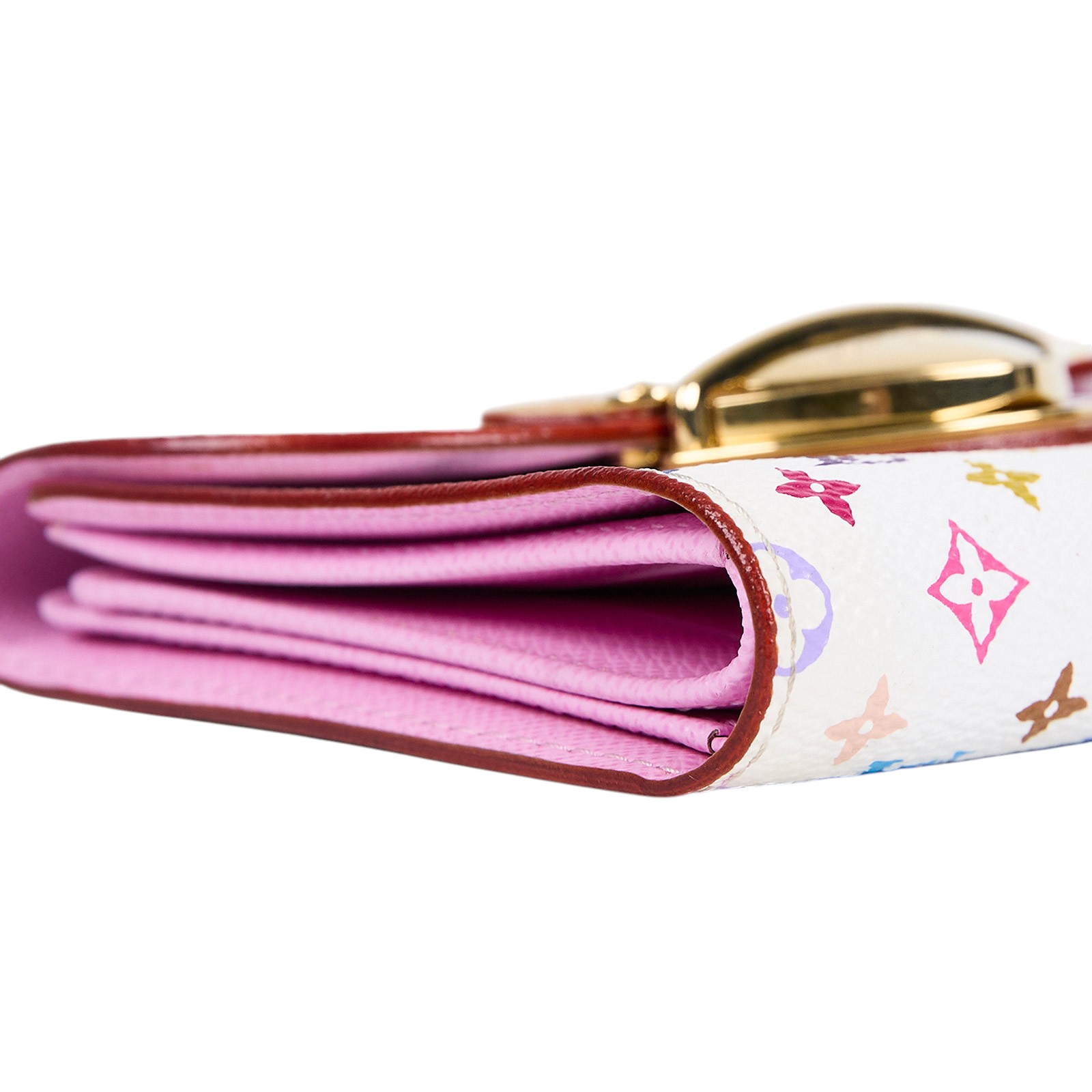 路易威登 LOUIS VUITTON Koala 錢包 短夾 村上隆聯名 M58082 白彩短夾 原廠盒子/防塵袋