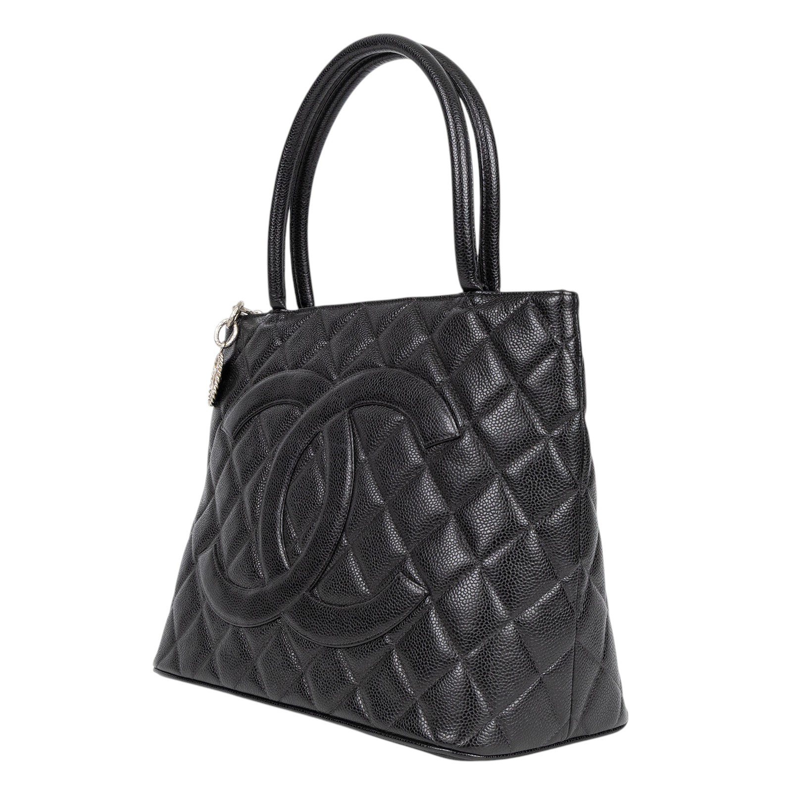 香奈兒 CHANEL 手提包 荔枝牛皮 方型 銀幣包 A01804 6開 黑荔枝錢幣肩背包 防塵袋/保證卡